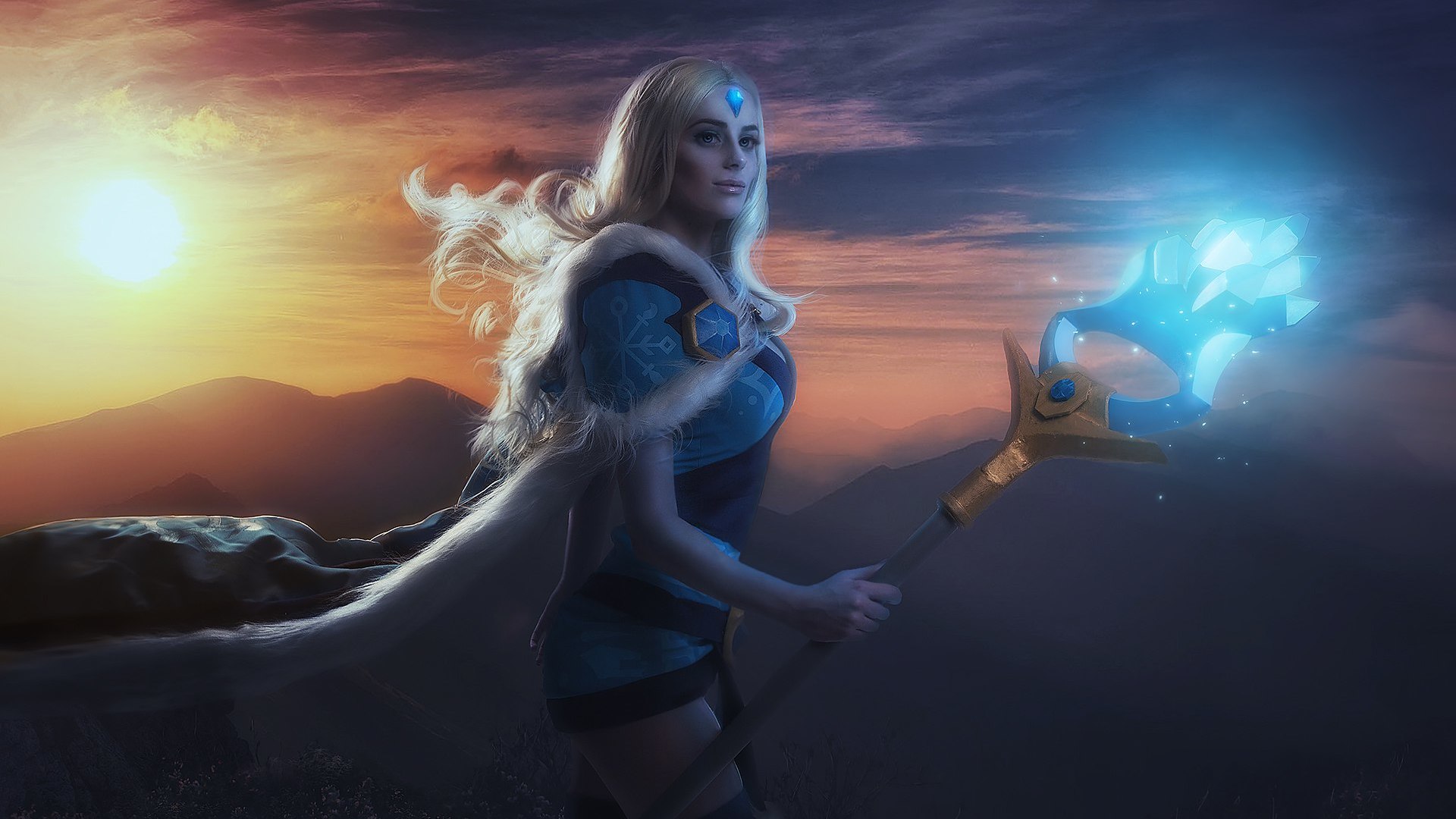 Crystal Maiden Dota 2 Cosplay X6 - Crystal Maiden Dota 2 Wallpaper Hd , HD Wallpaper & Backgrounds