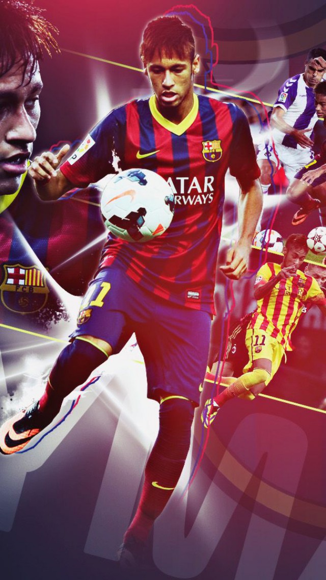 Neymar Barcelona Iphone Wallpaper サッカー かっこいい ネイマール Hd Wallpaper Backgrounds Download