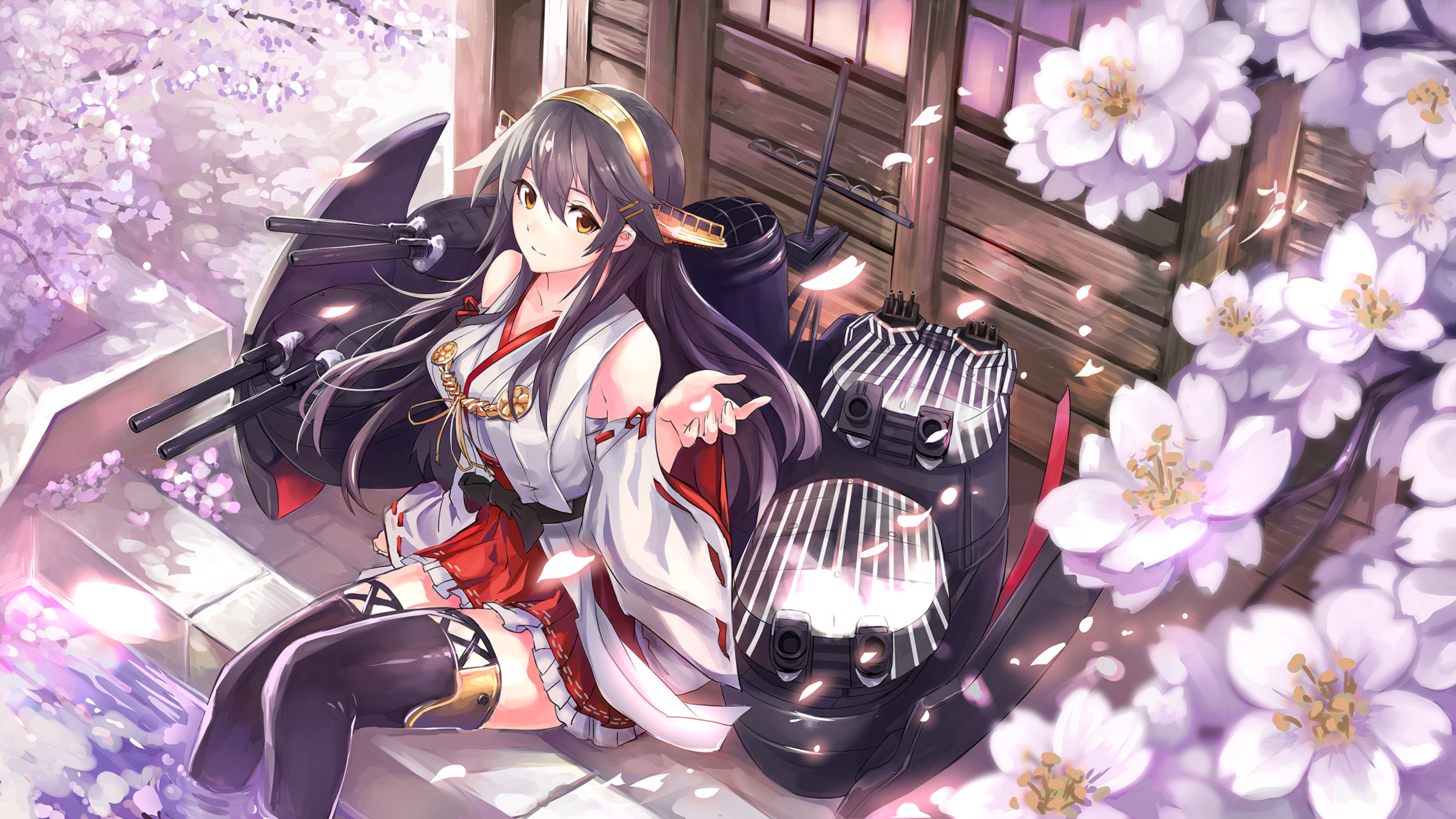 Hd Wallpaper - Haruna Wallpaper Kancolle , HD Wallpaper & Backgrounds