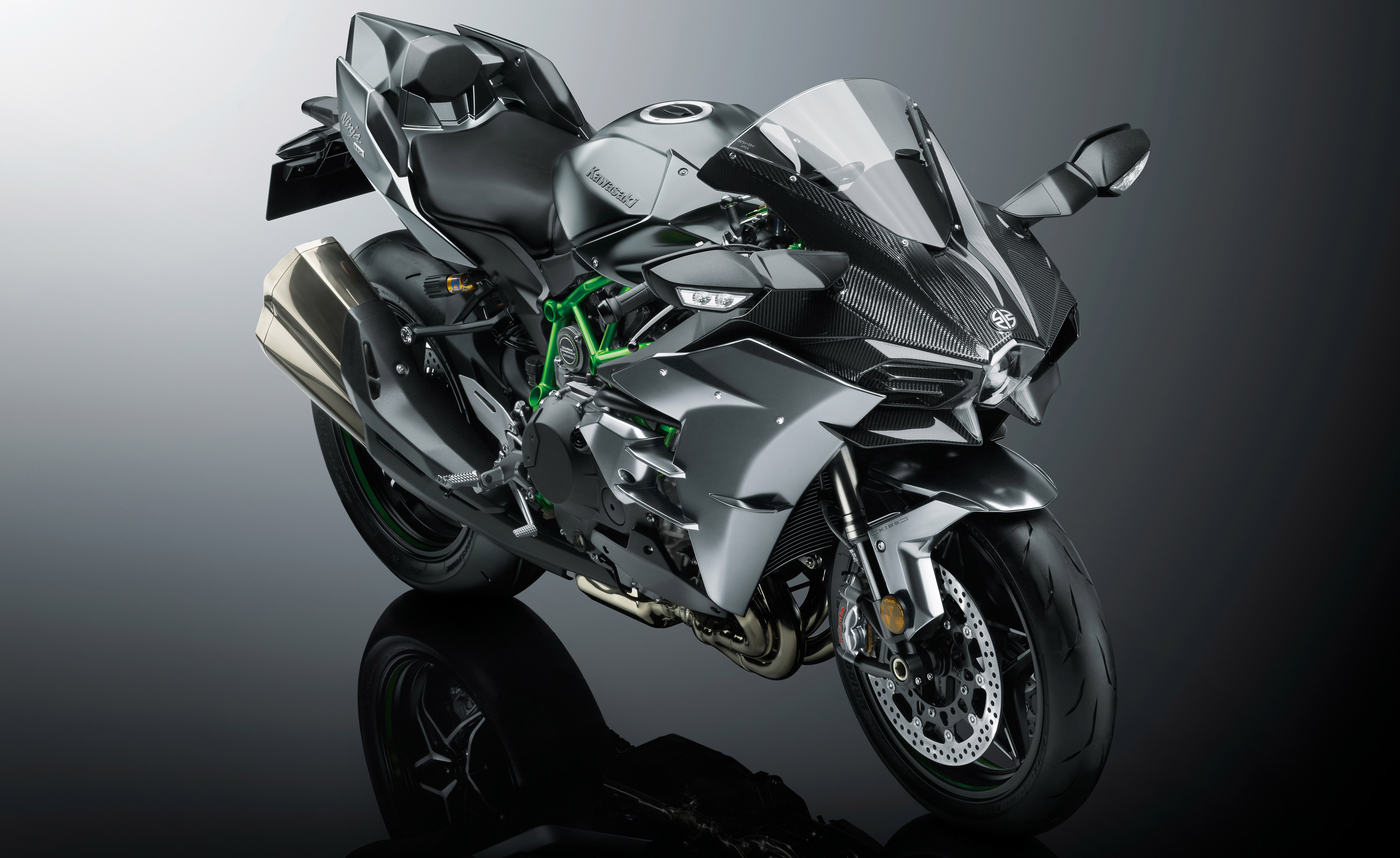Kawasaki Ninja H2 - Kawasaki Ninja H2r Carbon , HD Wallpaper & Backgrounds