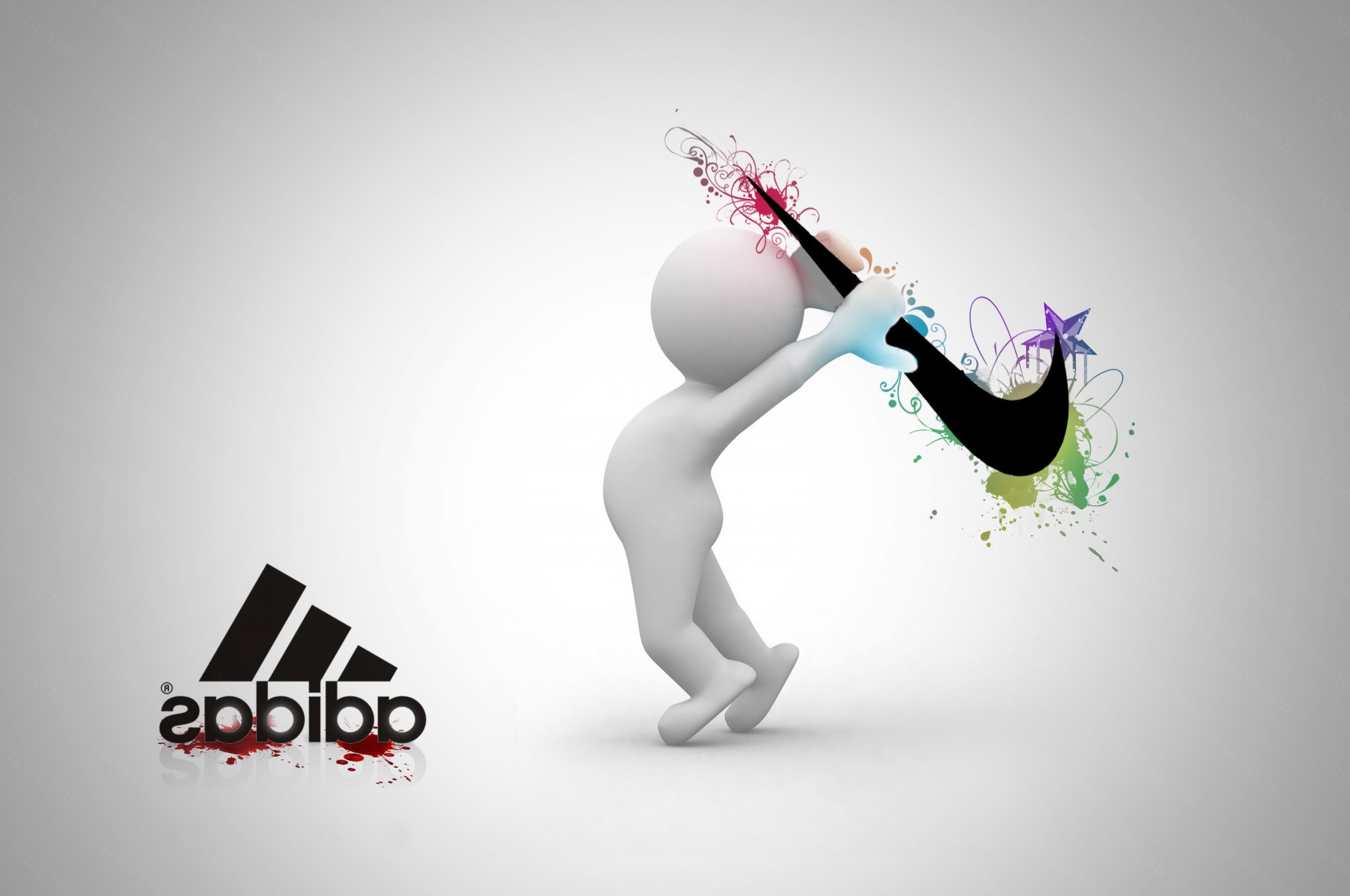 wallpaper nike adidas