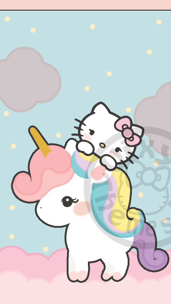 Hello Kitty Unicorn Wallpaper Gif - Imagenes Gif De Hello Kitty , HD Wallpaper & Backgrounds