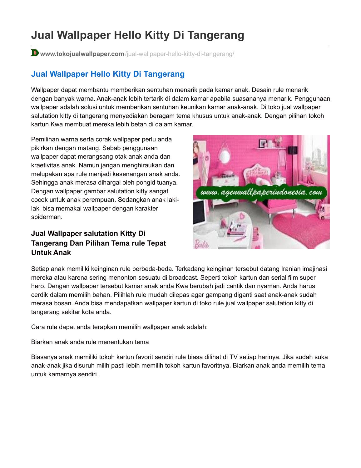 Tokojualwallpaper Com Jual Wallpaper Hello Kitty Di - Brochure , HD Wallpaper & Backgrounds