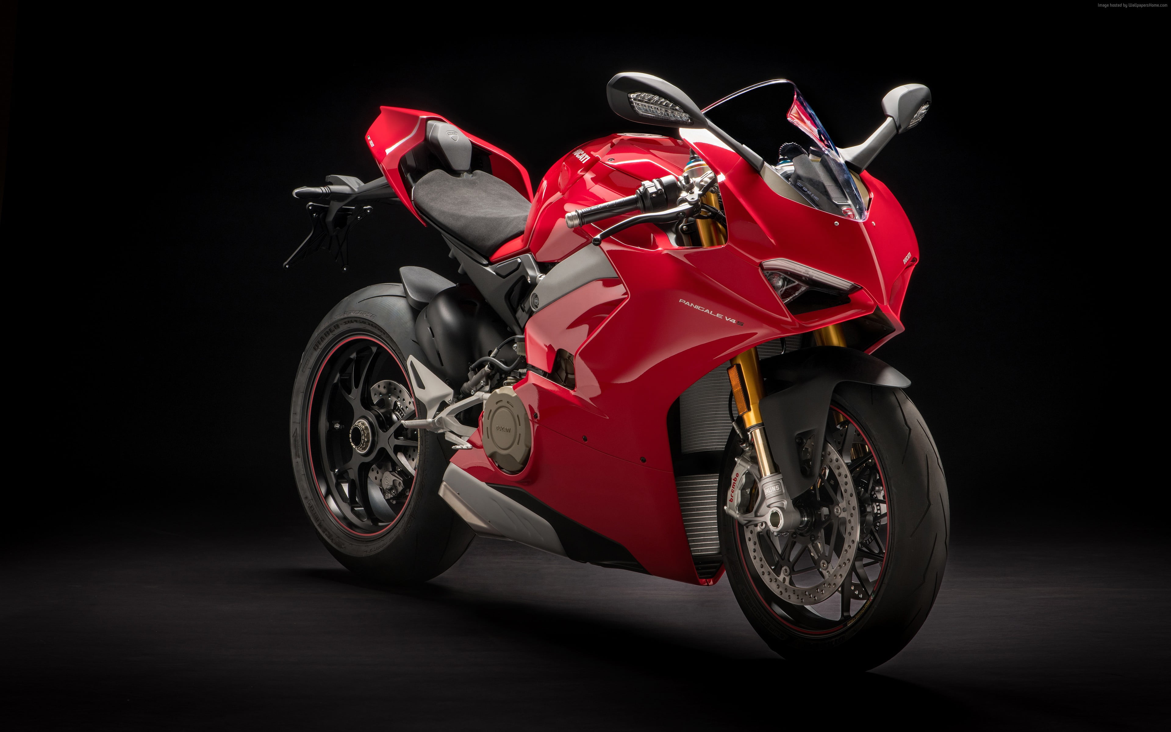 Red Kawasaki Ninja Hd Wallpaper - Ducati Panigale V4 Speciale , HD Wallpaper & Backgrounds