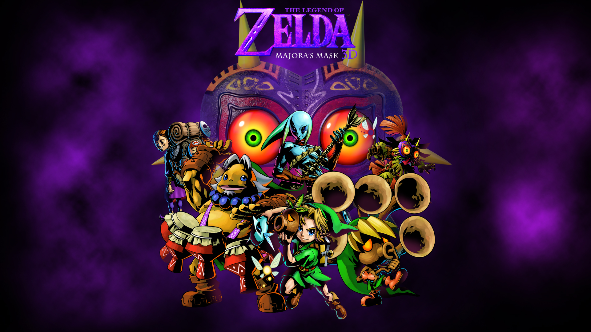 The Legend Of Zelda - Zelda Majora's Mask Wallpaper Hd , HD Wallpaper & Backgrounds