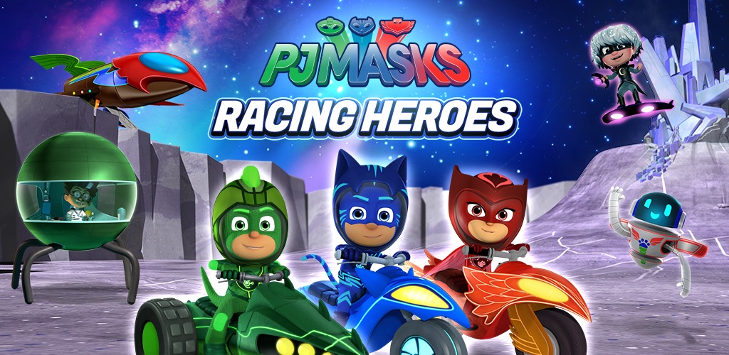 0 - - Pj Masks Racing Heroes , HD Wallpaper & Backgrounds
