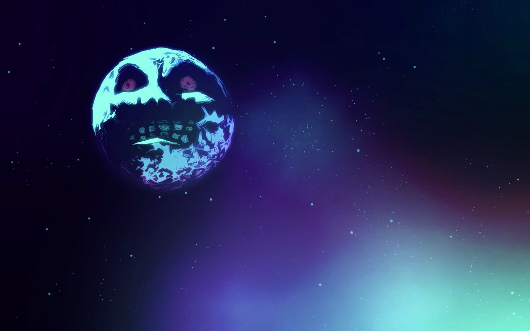 Majoras Mask Moon - Majora's Mask Moon Background , HD Wallpaper & Backgrounds