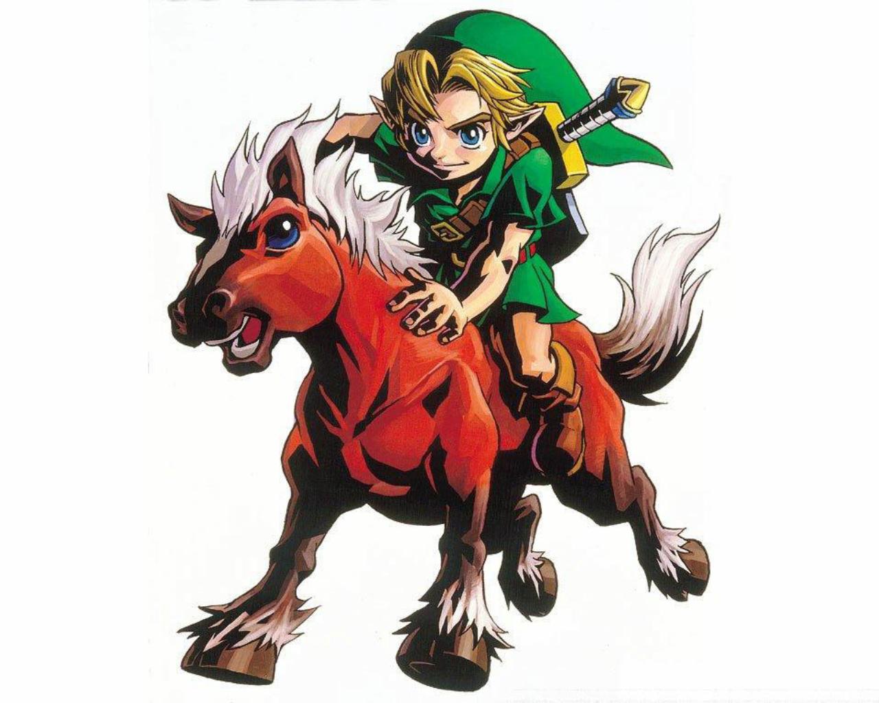 Link Majora's Mask Epona , HD Wallpaper & Backgrounds