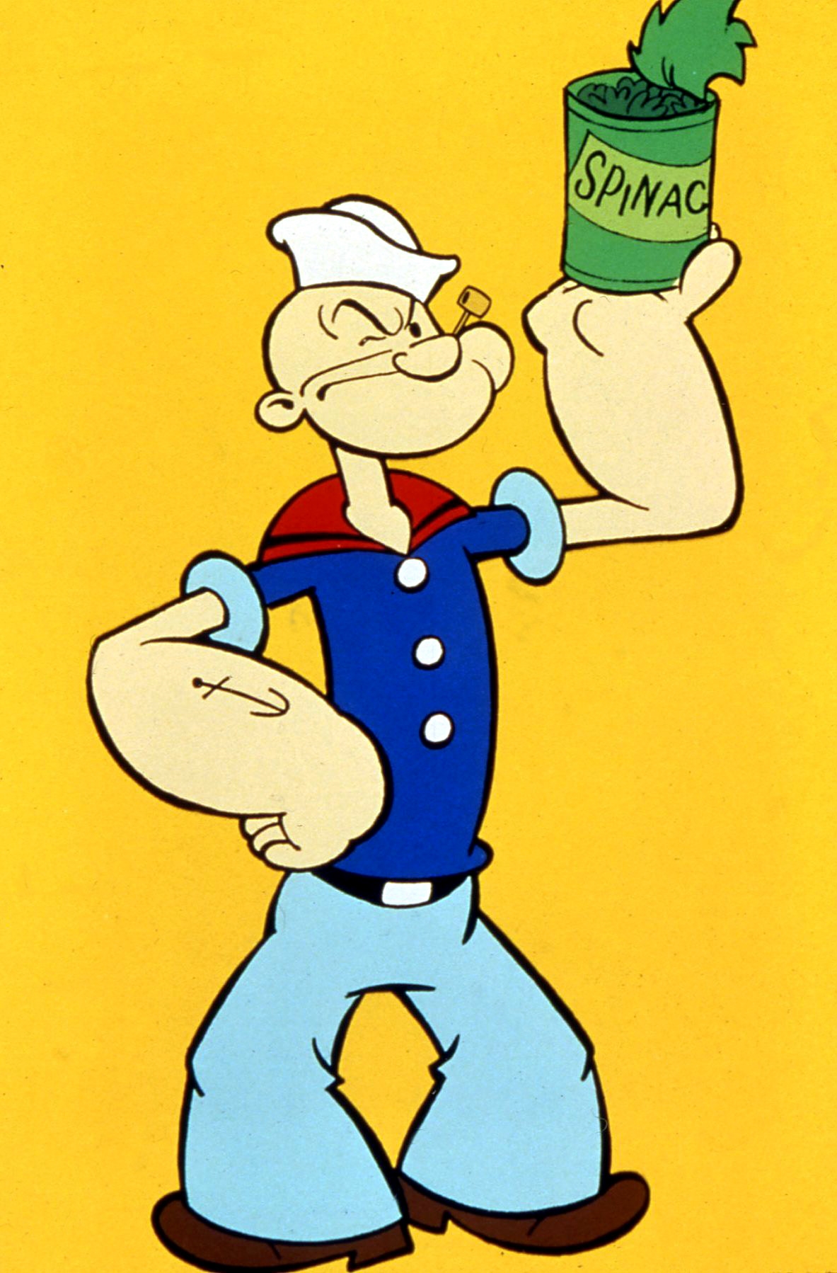 Wallpaper Popeye Hd Cartoon With Download Pf Images - Popeye The Sailor Man Holding Spinach , HD Wallpaper & Backgrounds