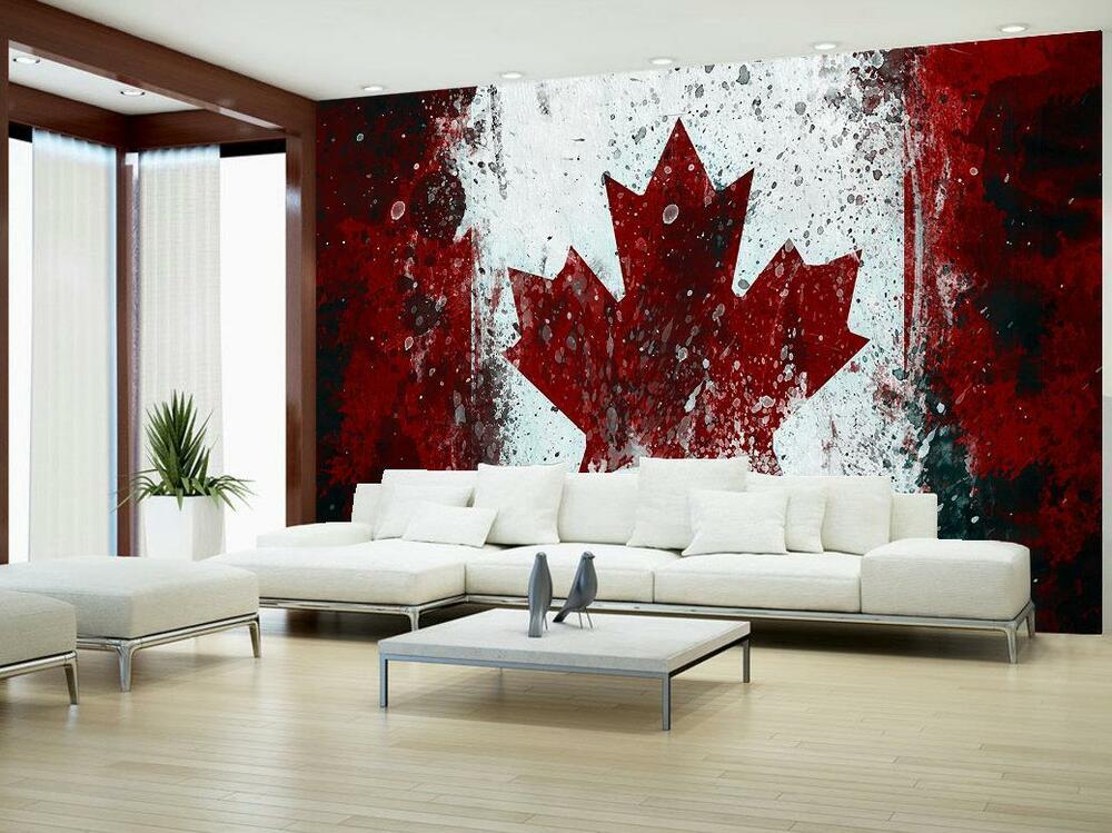 Details About Photo Wallpaper Woven Self-adhesive Wall - 1080 X 1080 Canada Flag , HD Wallpaper & Backgrounds