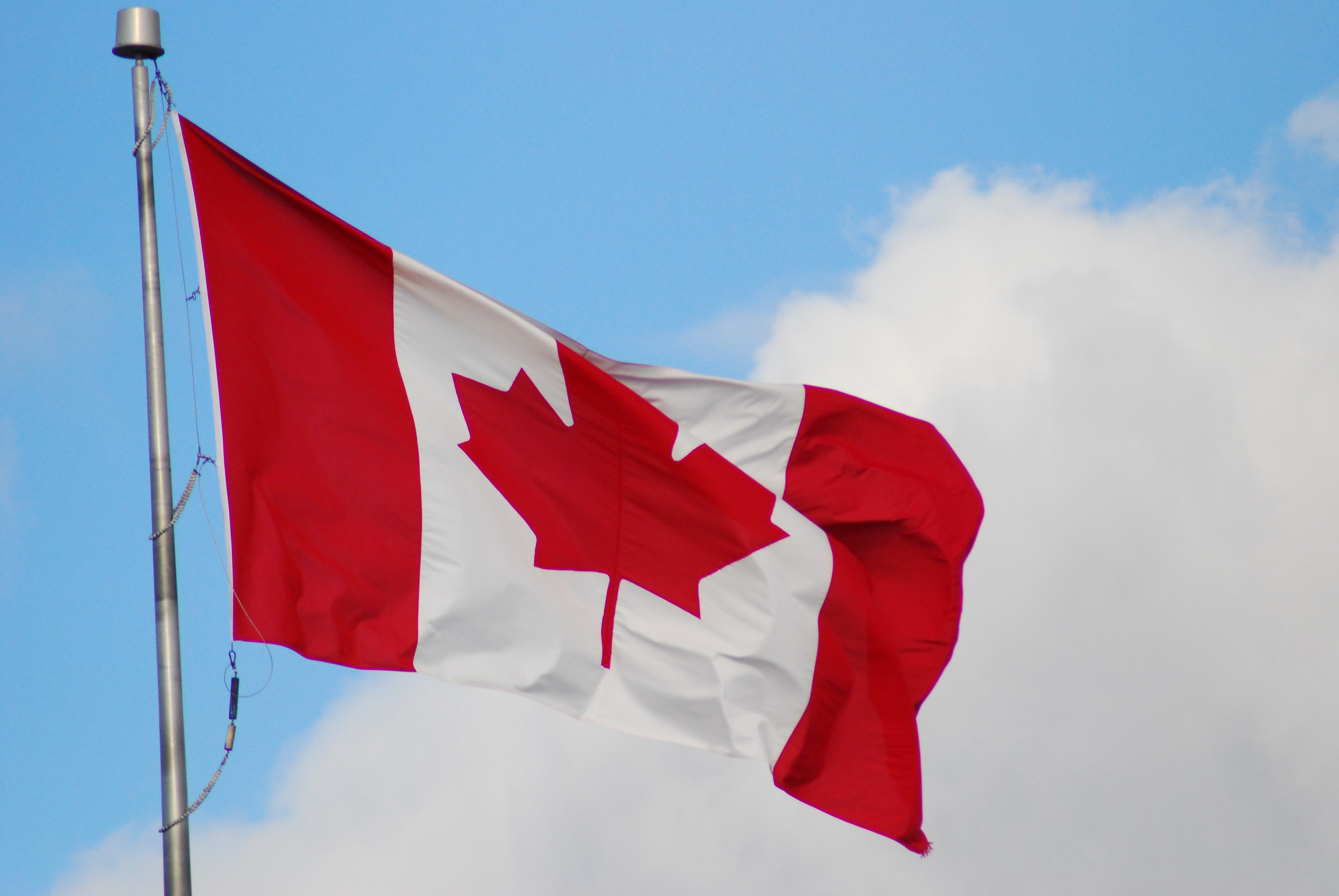 Canadian Flag - Canadian Flag Pole , HD Wallpaper & Backgrounds