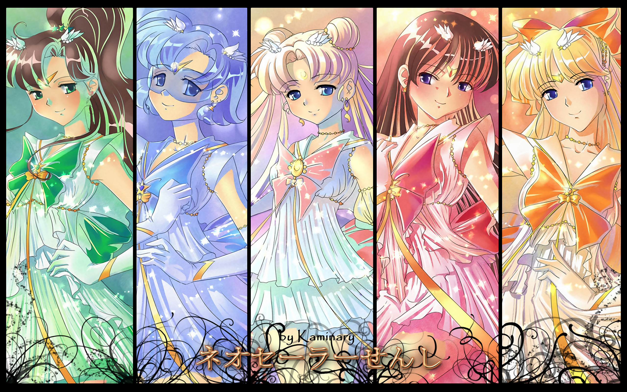Sailor Moon, Sailor Venus, Sailor Mars, Sailor Mercury, - Sailor Mars Sailor Venus , HD Wallpaper & Backgrounds