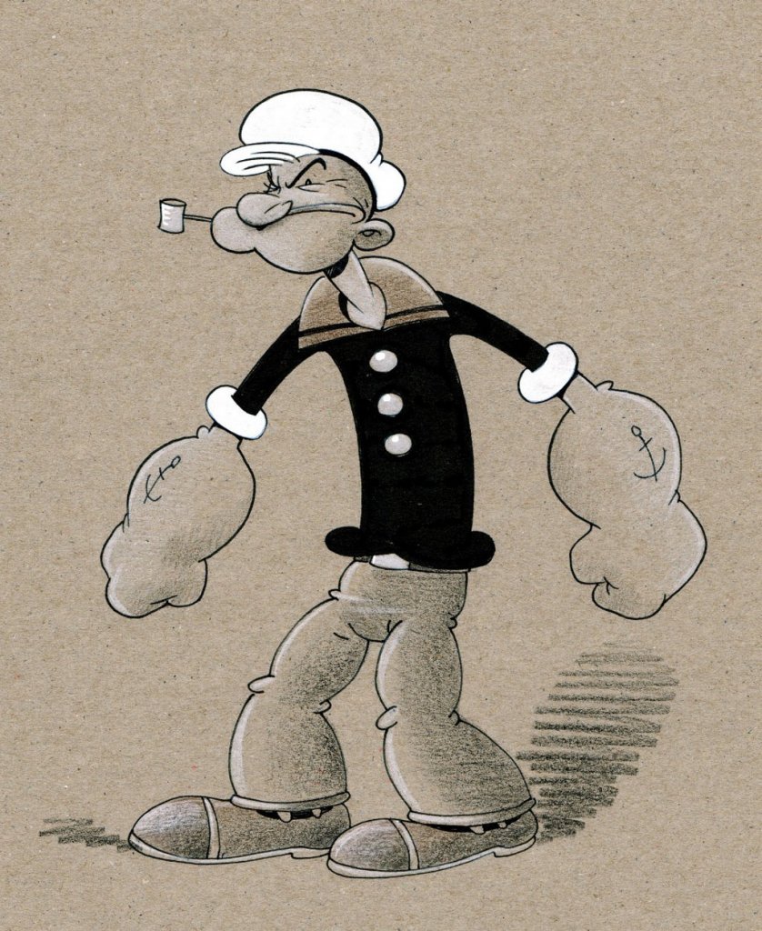 Popeye - Cartoon , HD Wallpaper & Backgrounds
