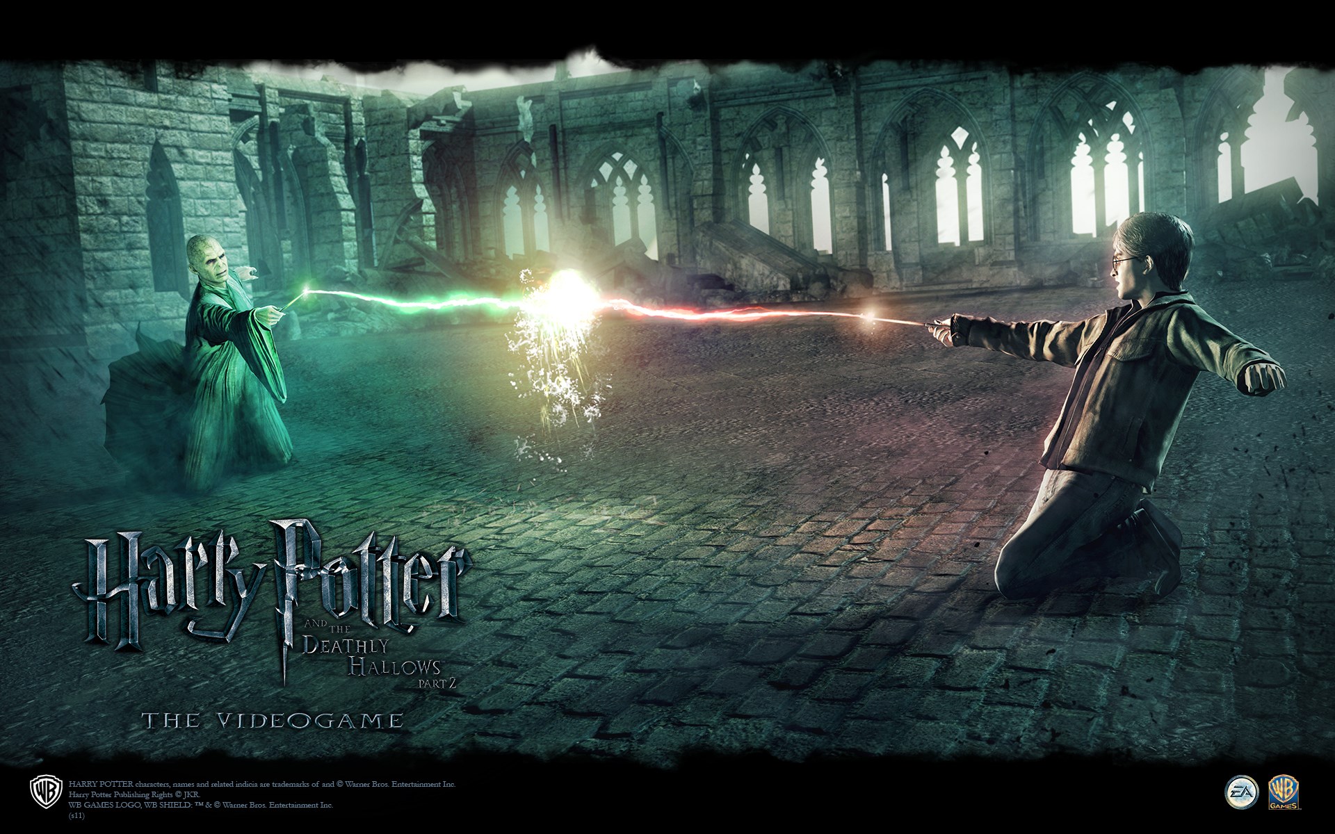 Harry Potter Vs Voldemort Duel , HD Wallpaper & Backgrounds