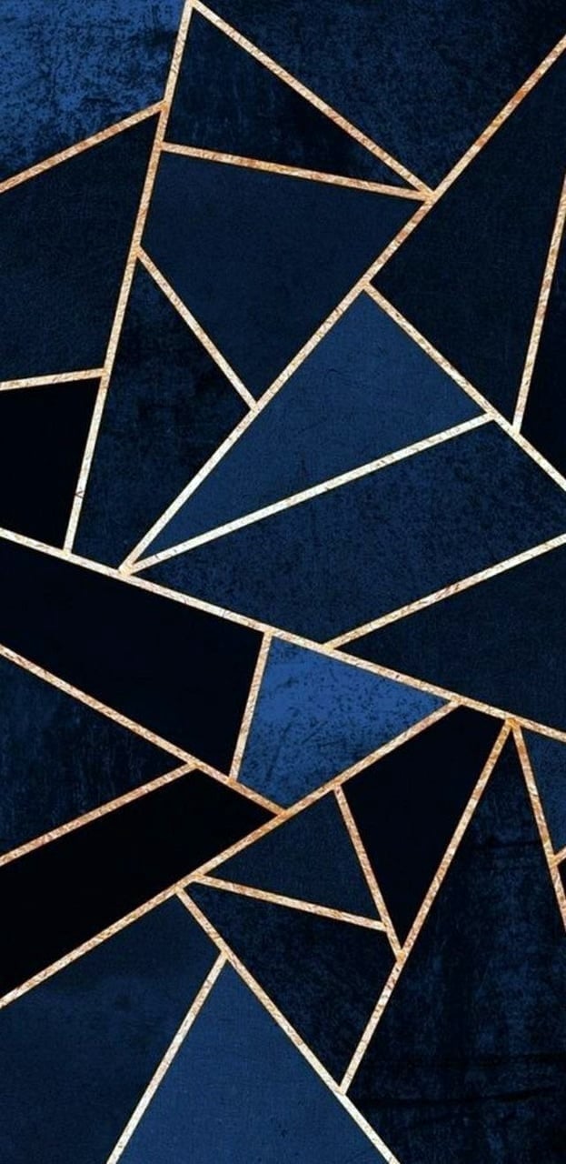 Dark Blue And Gold , HD Wallpaper & Backgrounds