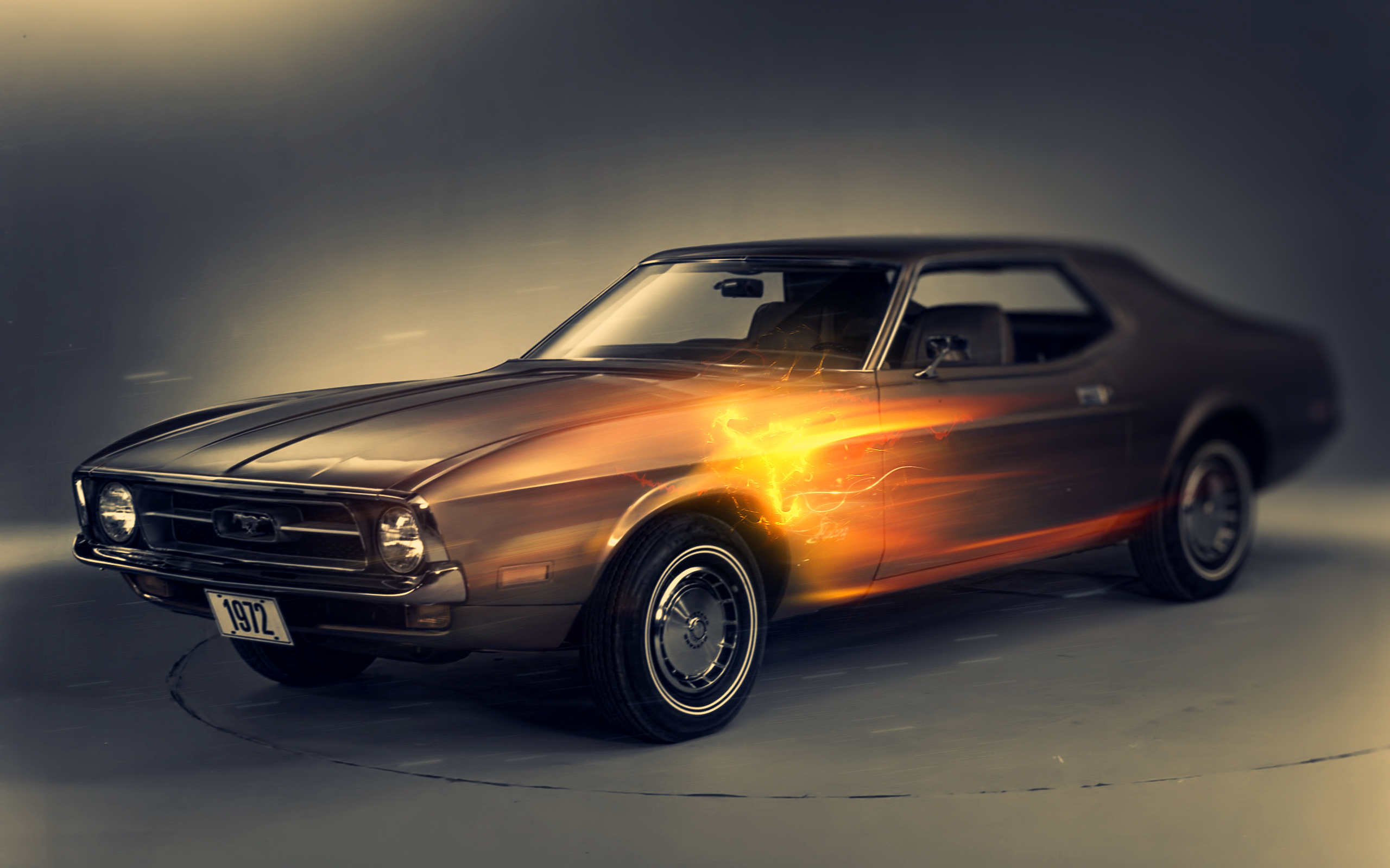 1972 Ford Mustang Wallpaper - 1972 Ford Mustang , HD Wallpaper & Backgrounds