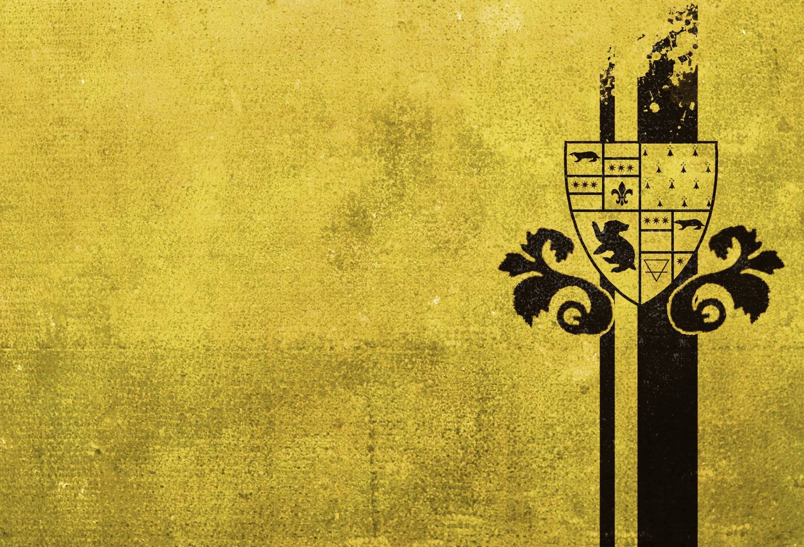 Minimal Artwork Wallpaper Of Hufflepuff - Hufflepuff Wallpaper Desktop , HD Wallpaper & Backgrounds