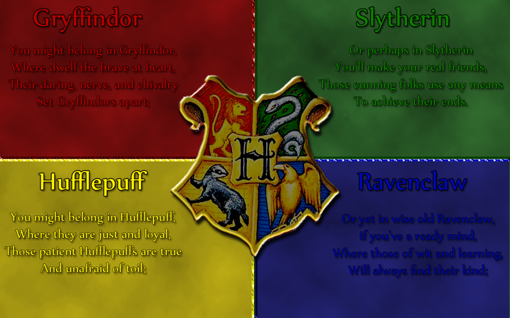 Harry Potter Logo Wallpaper - Different Types Of Harry Potter Houses , HD Wallpaper & Backgrounds