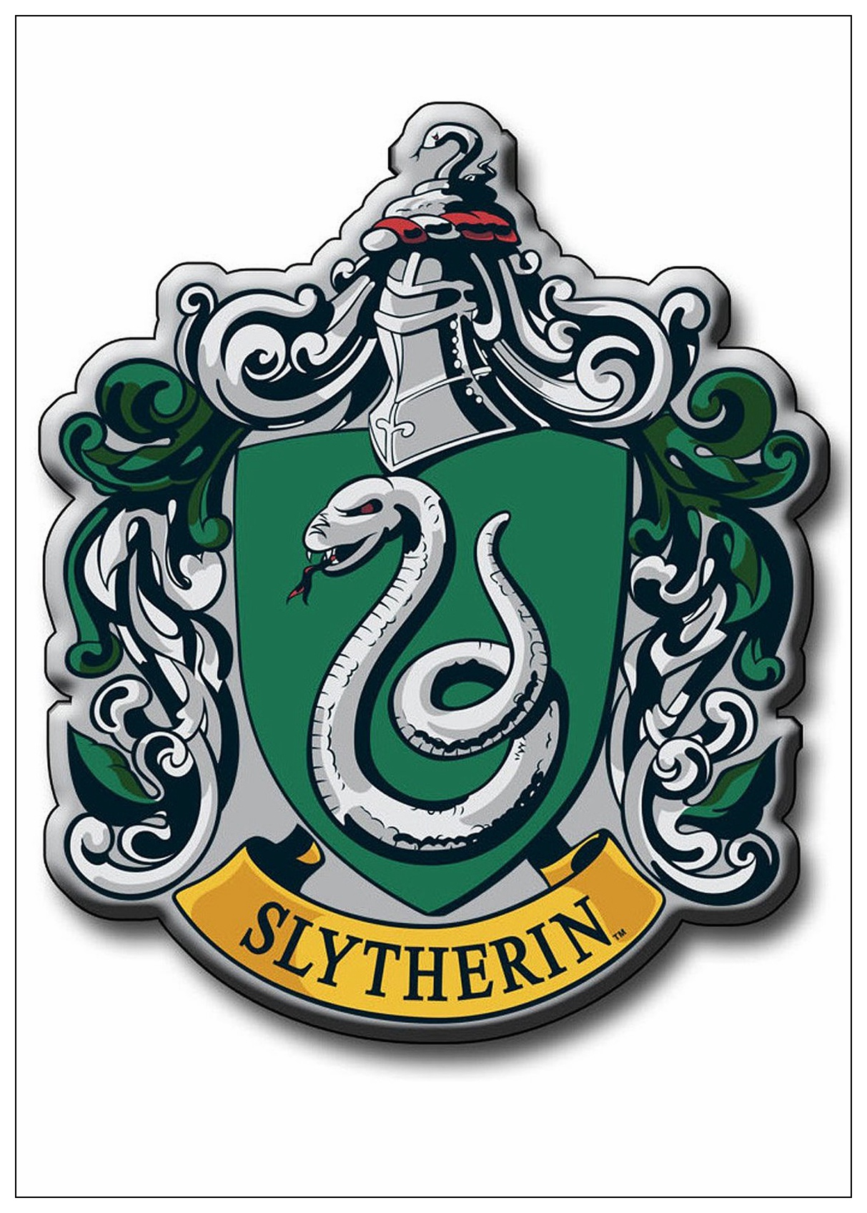 Harry Potter Wall Stickers Poster 4 Magic College Wallpaper - Slytherin Crest Harry Potter , HD Wallpaper & Backgrounds