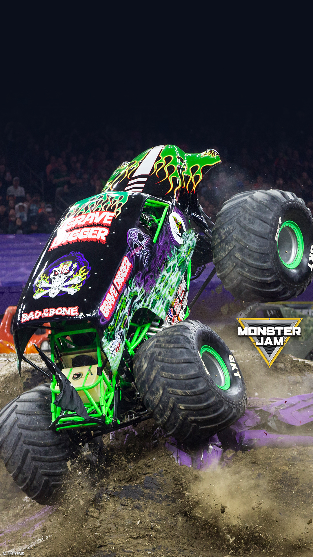 Grave Digger Wallpaper Grave Digger Wallpaper Brodozer - Monster Jam Houston 2019 , HD Wallpaper & Backgrounds