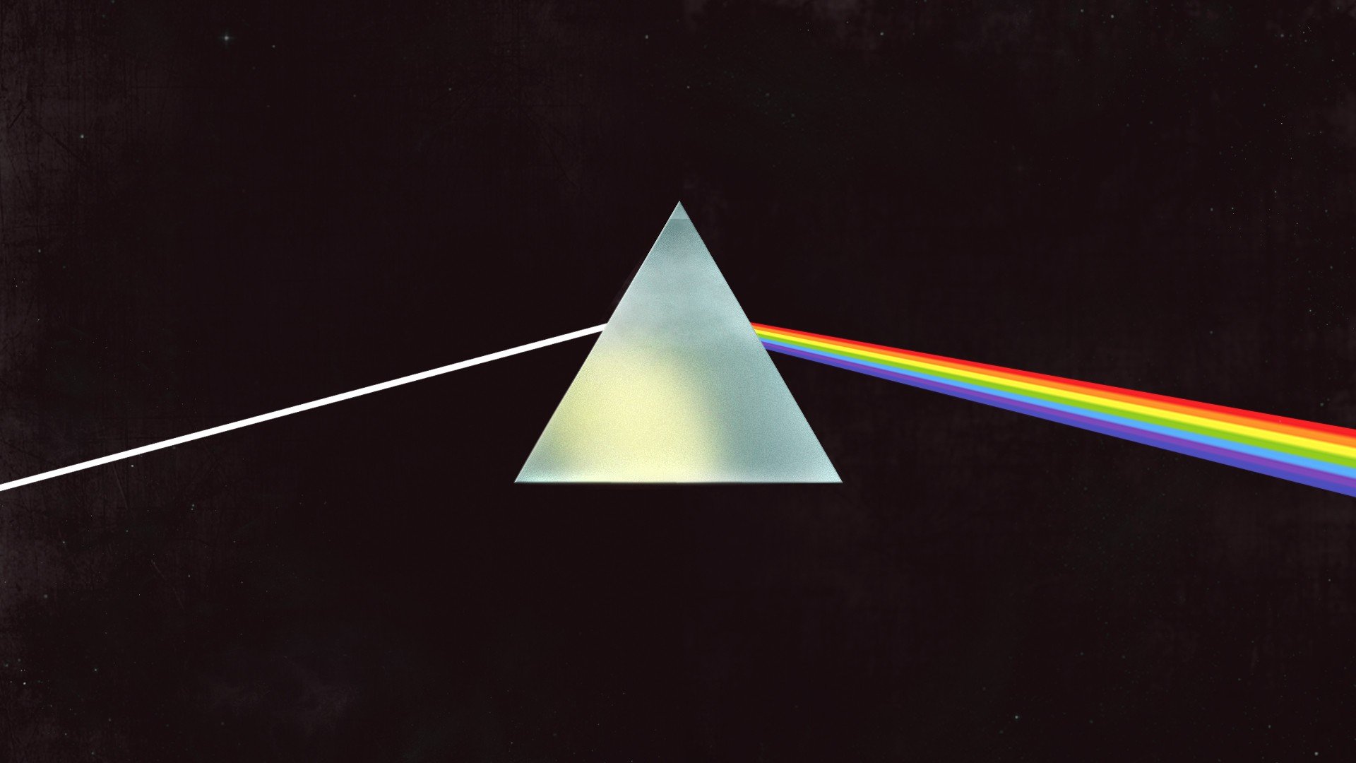 Album Cover, Triangle, Graphics, Darkness, Pink Floyd - Dark Side Of The Moon Album Cover Hd , HD Wallpaper & Backgrounds