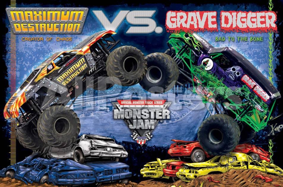 Grave Digger Monster Truck Wallpaper - Monster Jam Grave Digger , HD Wallpaper & Backgrounds