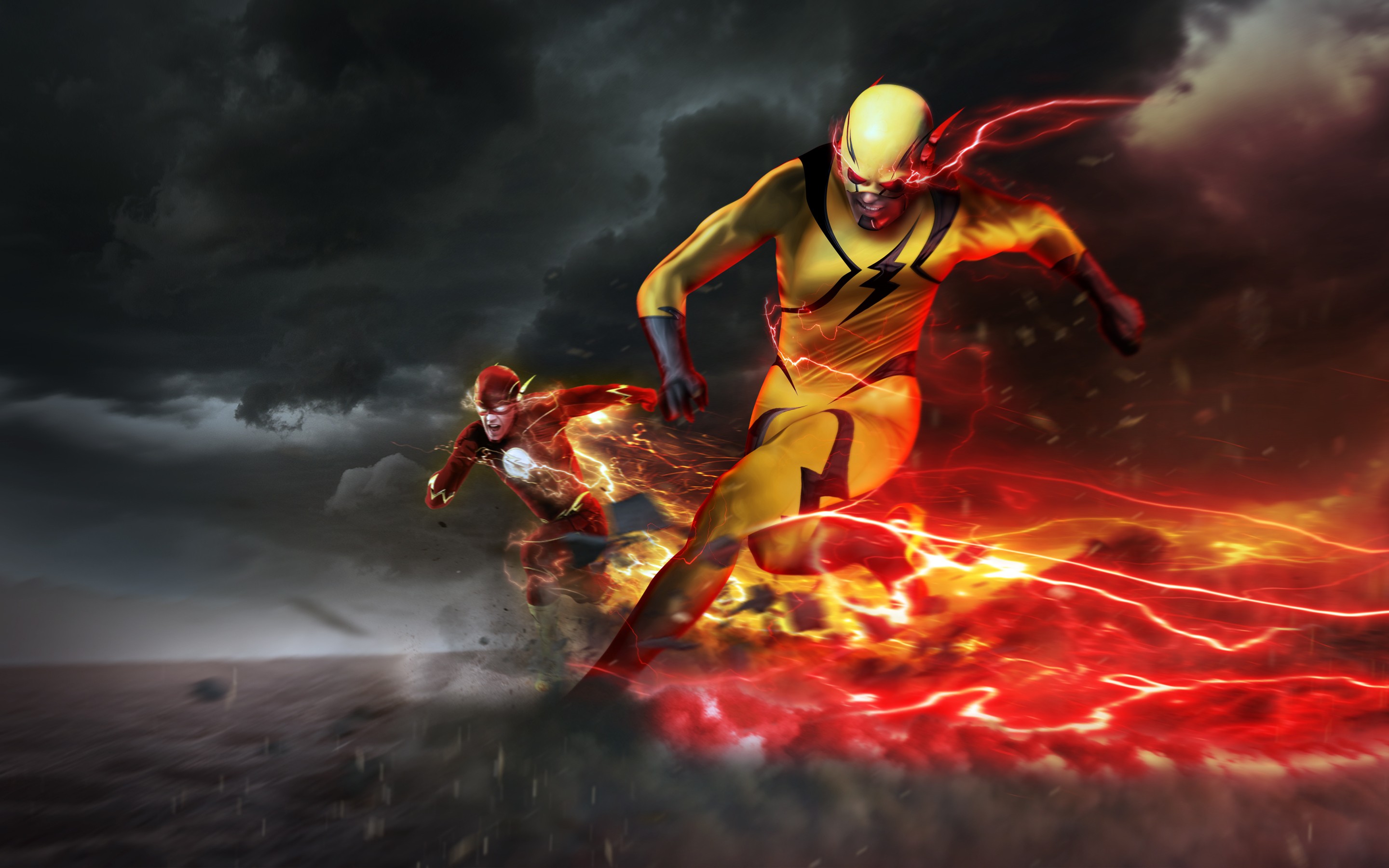 Flash Vs Reverse Flash - Flash 4k Wallpaper For Pc , HD Wallpaper & Backgrounds