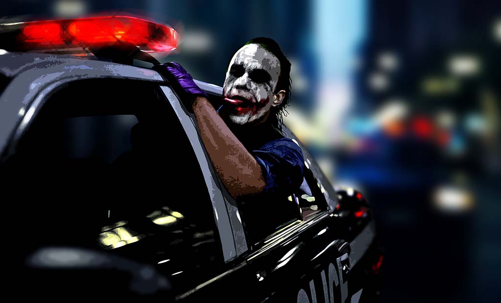 Joker From The Movie The Dark Knight, Batman - Joker Hd , HD Wallpaper & Backgrounds