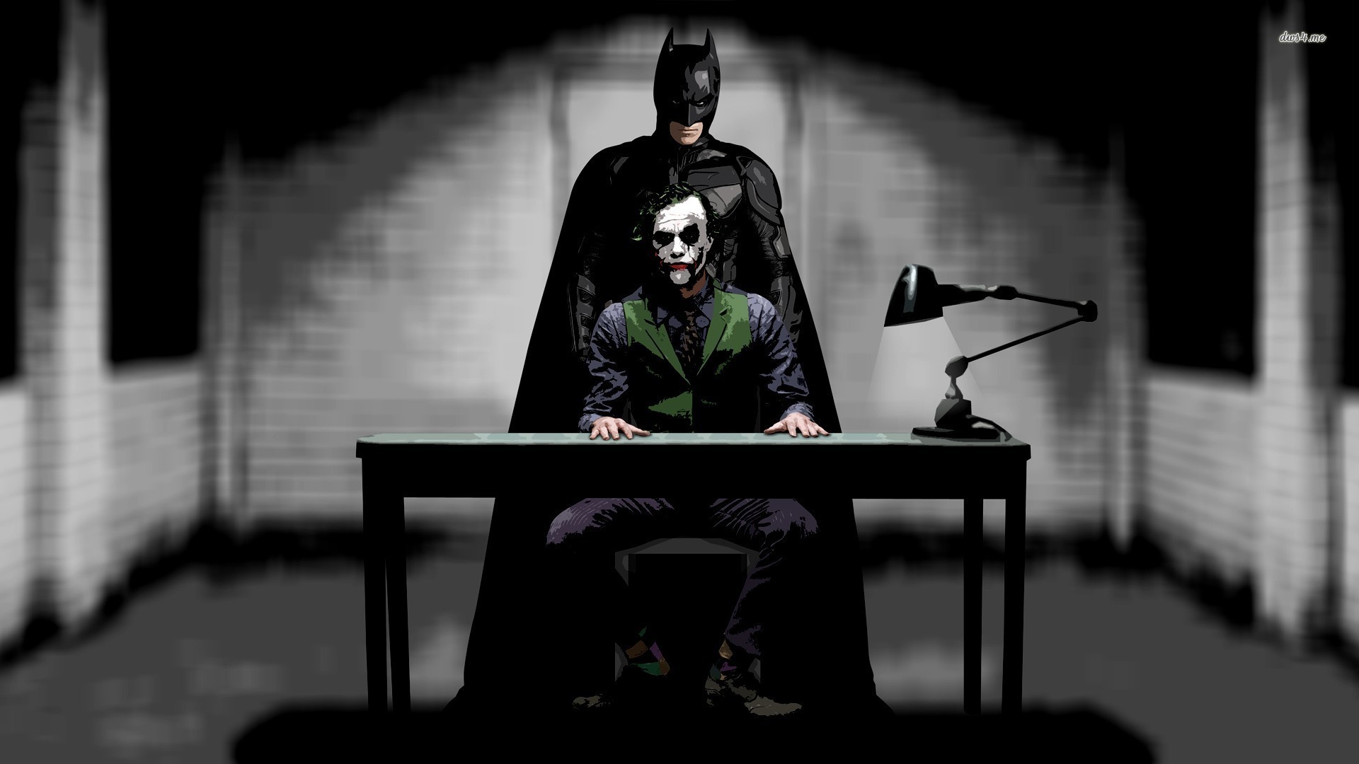 Joker And Batman The Dark Knight Rises Movie Wallpaper - Batman Joker Wallpaper Hd , HD Wallpaper & Backgrounds