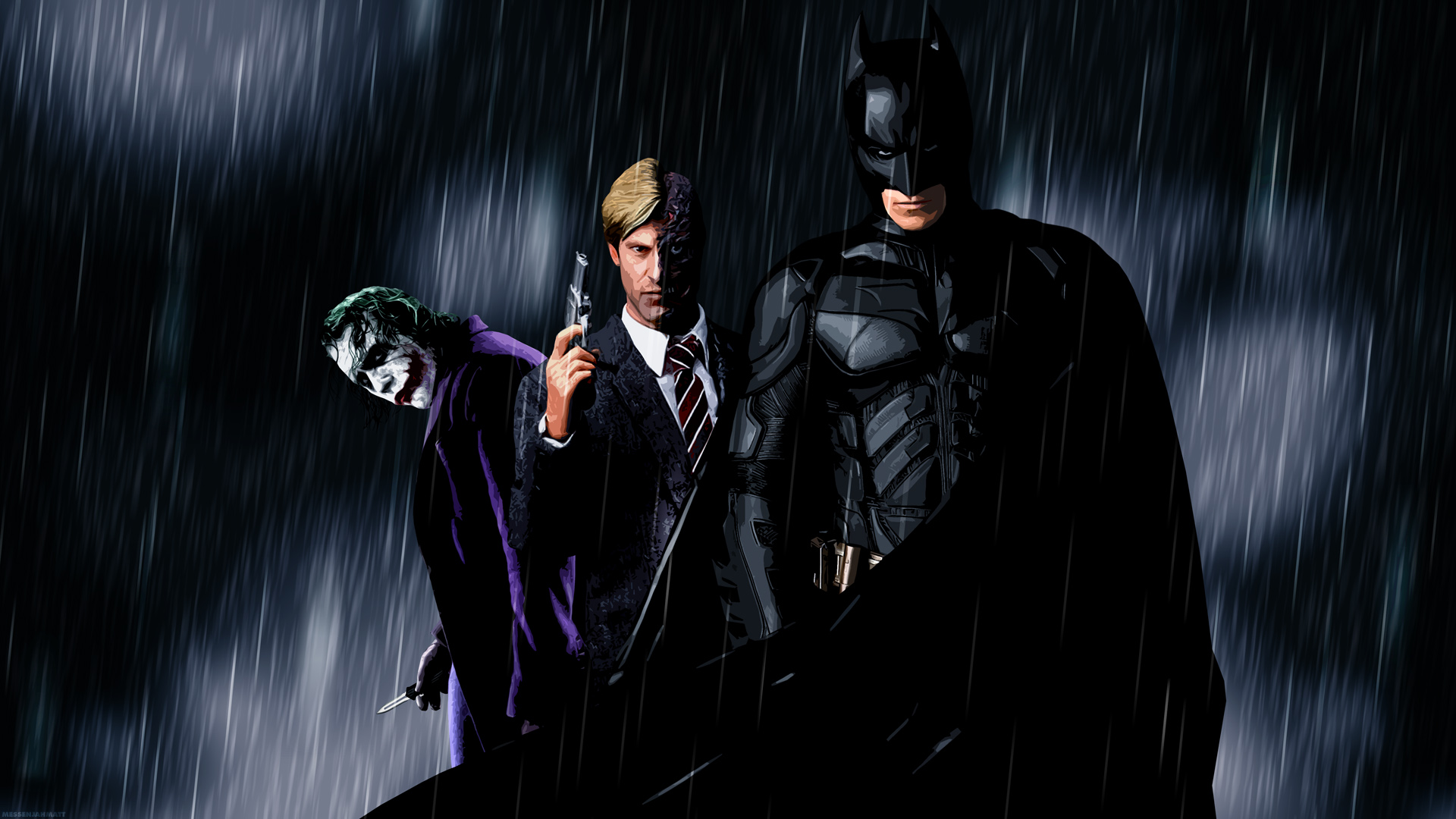 Dark Knight Joker Wallpaper Full Hd - Batman Harvey Dent Joker , HD Wallpaper & Backgrounds
