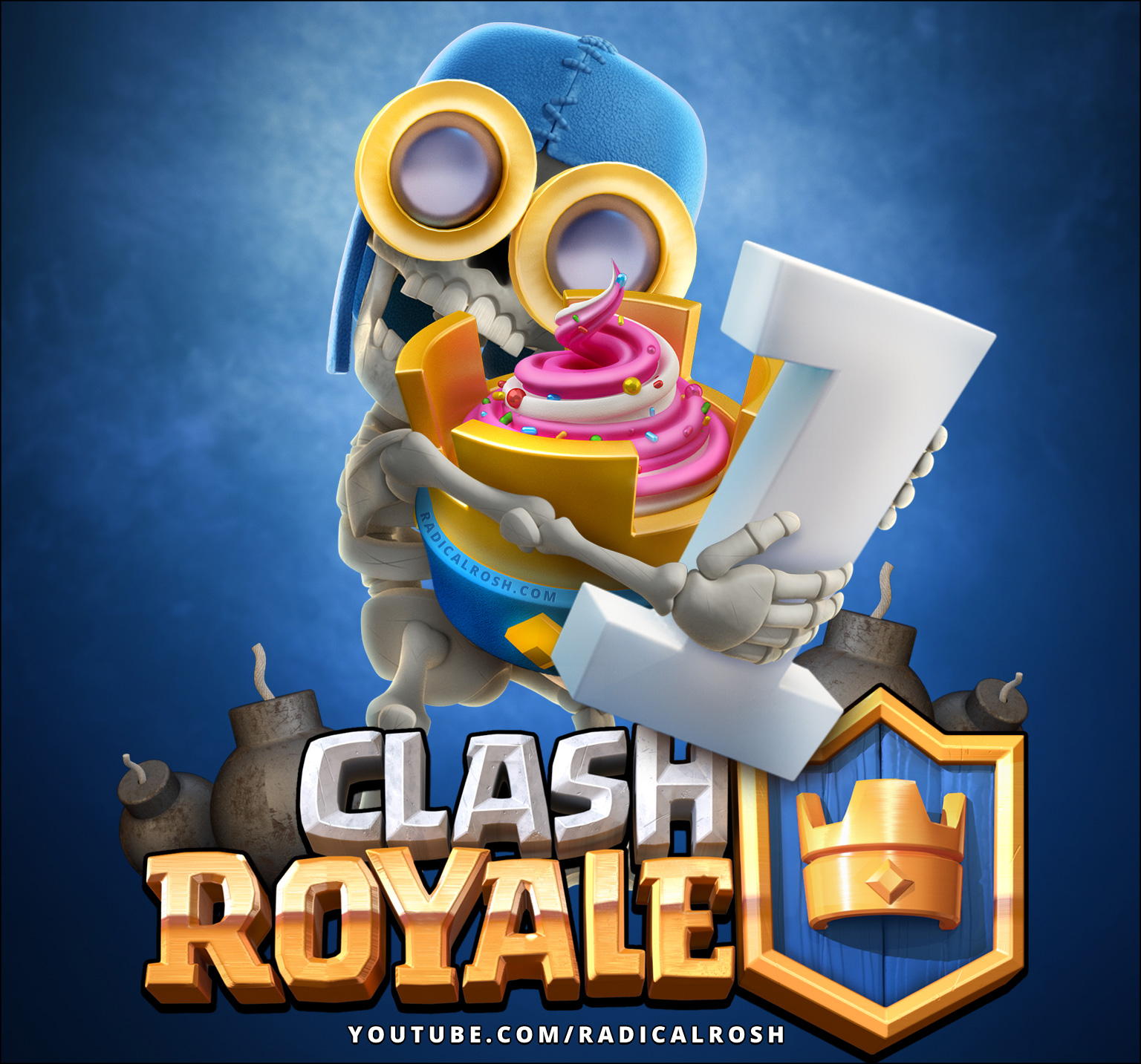 Aniversário De 1 Ano Do Clash Royale - Pro Vs Pro Clash Royale , HD Wallpaper & Backgrounds