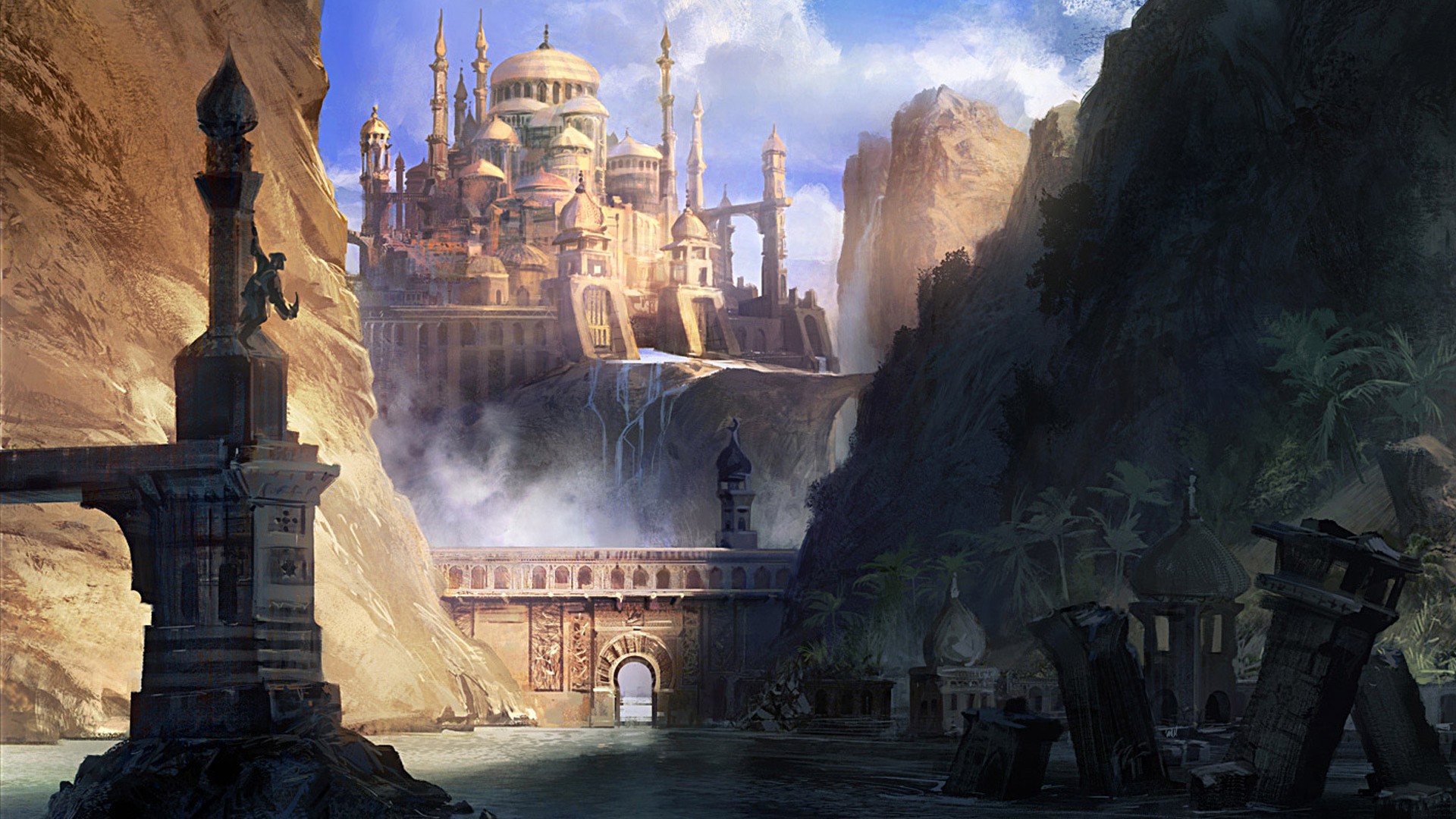 Full Hd Wallpaper Prince Of Persia Tower Ruin Old City - Prince Of Persia City , HD Wallpaper & Backgrounds