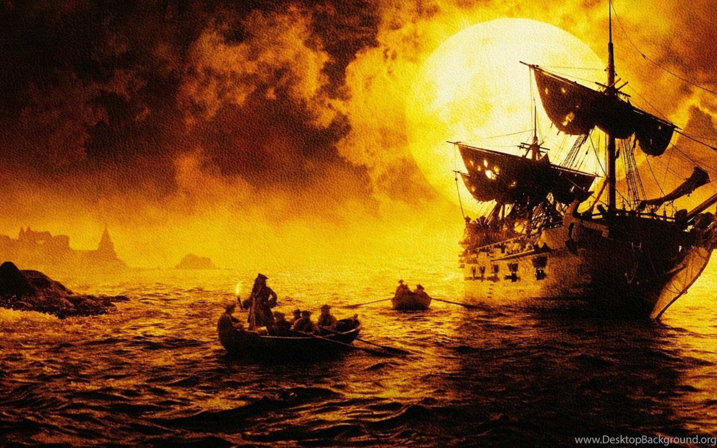 Wallpapers Black Pearl Ship Pirates Of The Caribbean - Pirates Of The Caribbean Background , HD Wallpaper & Backgrounds