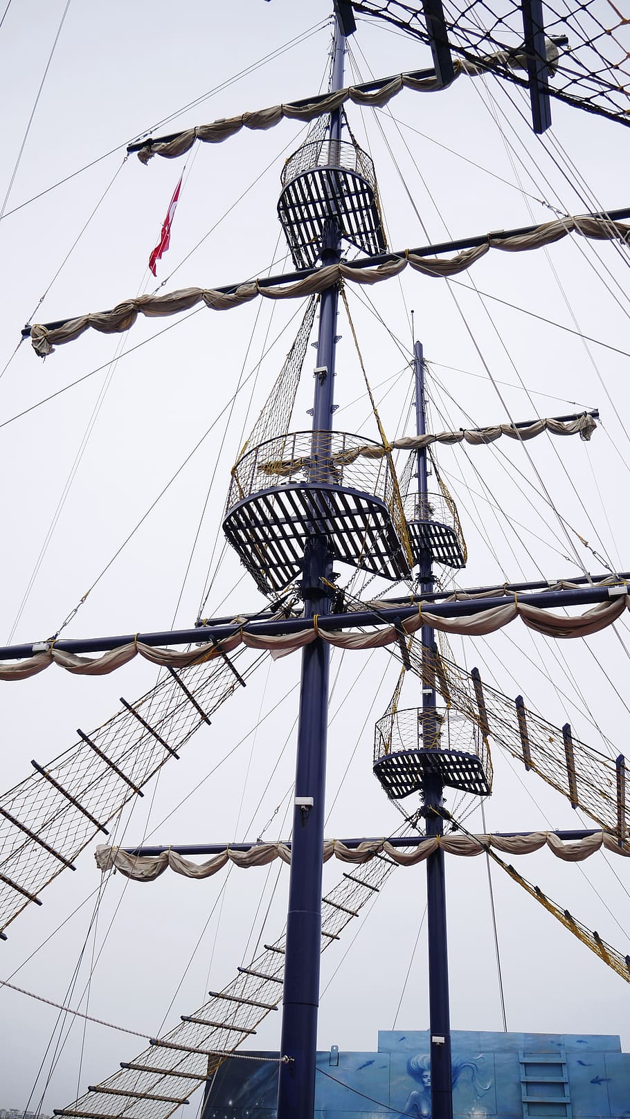 Ship, Black Pearl, Yelken, Boat, Pirate, Mast, Sailboat, - Black Pearl Ship Ropes , HD Wallpaper & Backgrounds