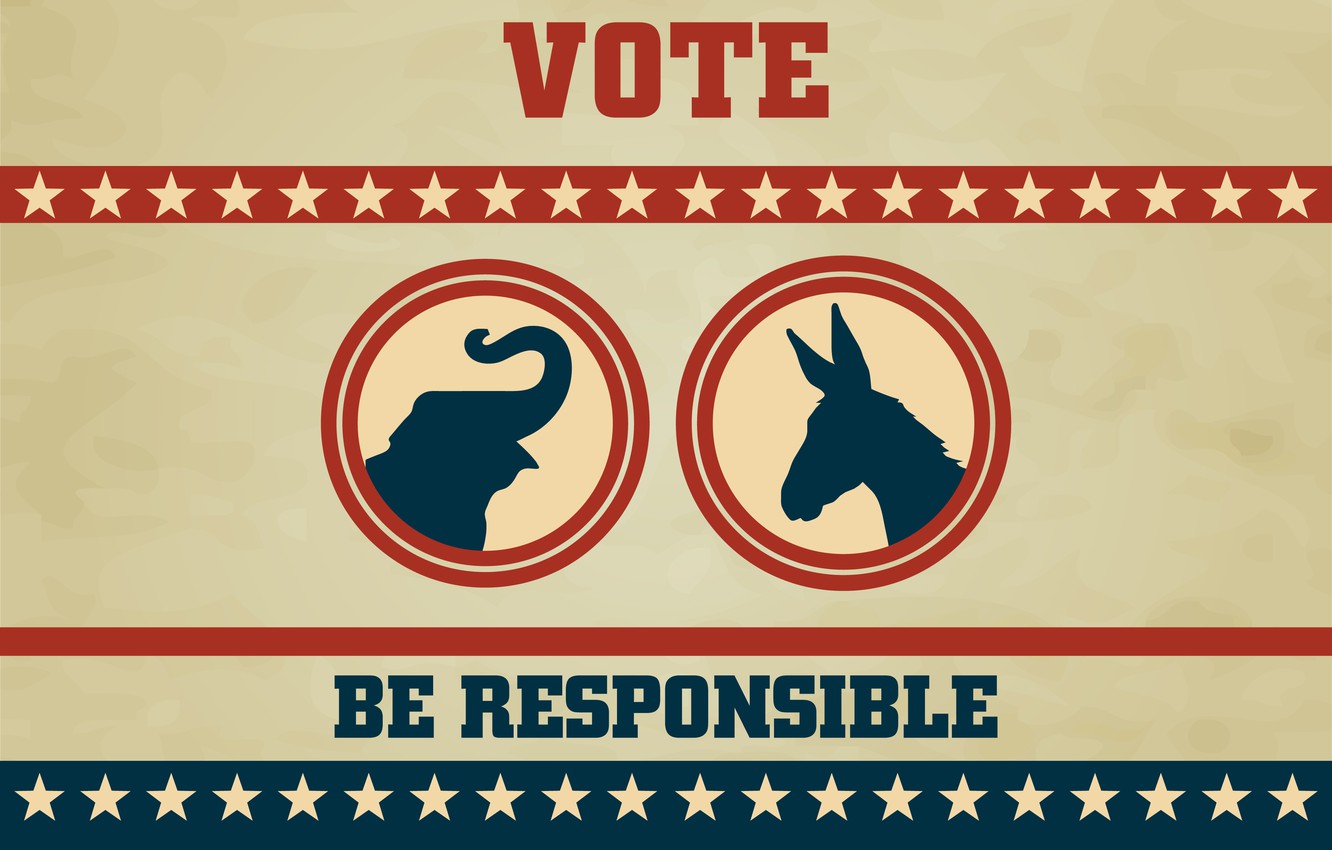 Photo Wallpaper Elephant, Kangaroo, Responsibility, - Voting , HD Wallpaper & Backgrounds