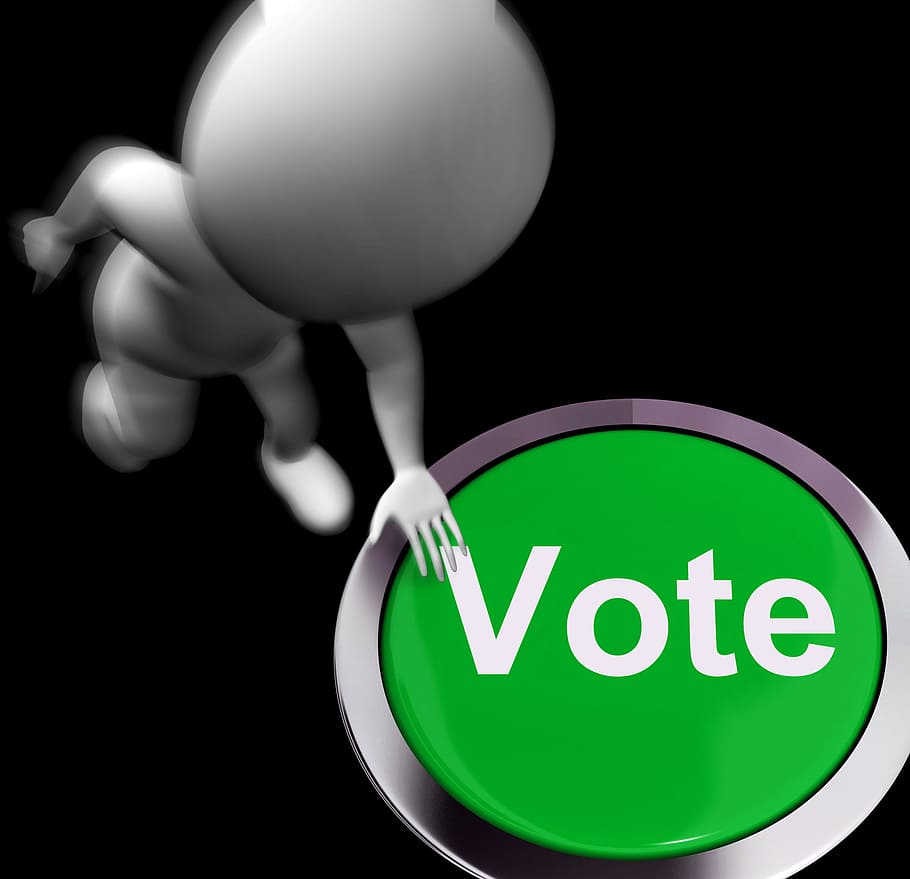 Vote Pressed Showing Poll Election Or Choosing, Button, - Cash Button , HD Wallpaper & Backgrounds