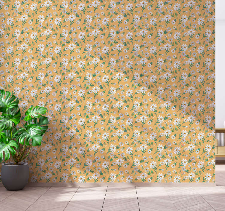 Nature Wallpaper Daisy Flower Yellow Background - Wall , HD Wallpaper & Backgrounds