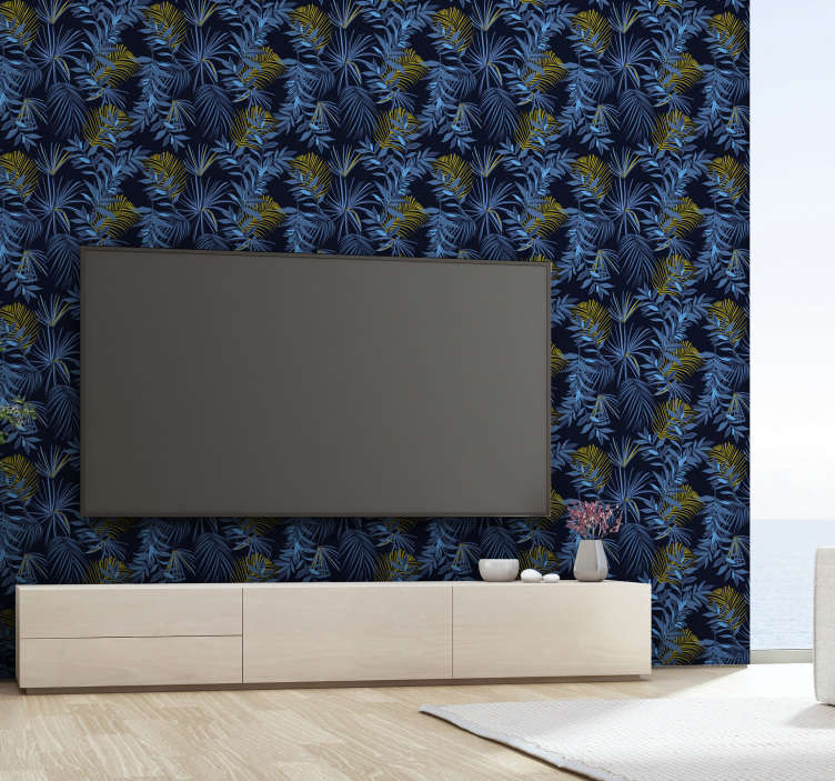 Dark Blue Banana Leaves Nature Wallpaper - Wall , HD Wallpaper & Backgrounds