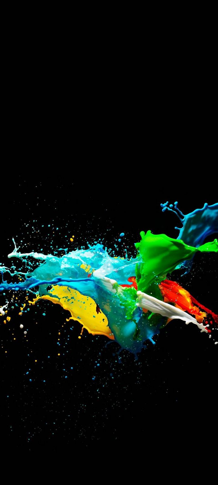 Colorful Painted Black Background Wallpaper - Hd Note 10 Plus , HD Wallpaper & Backgrounds