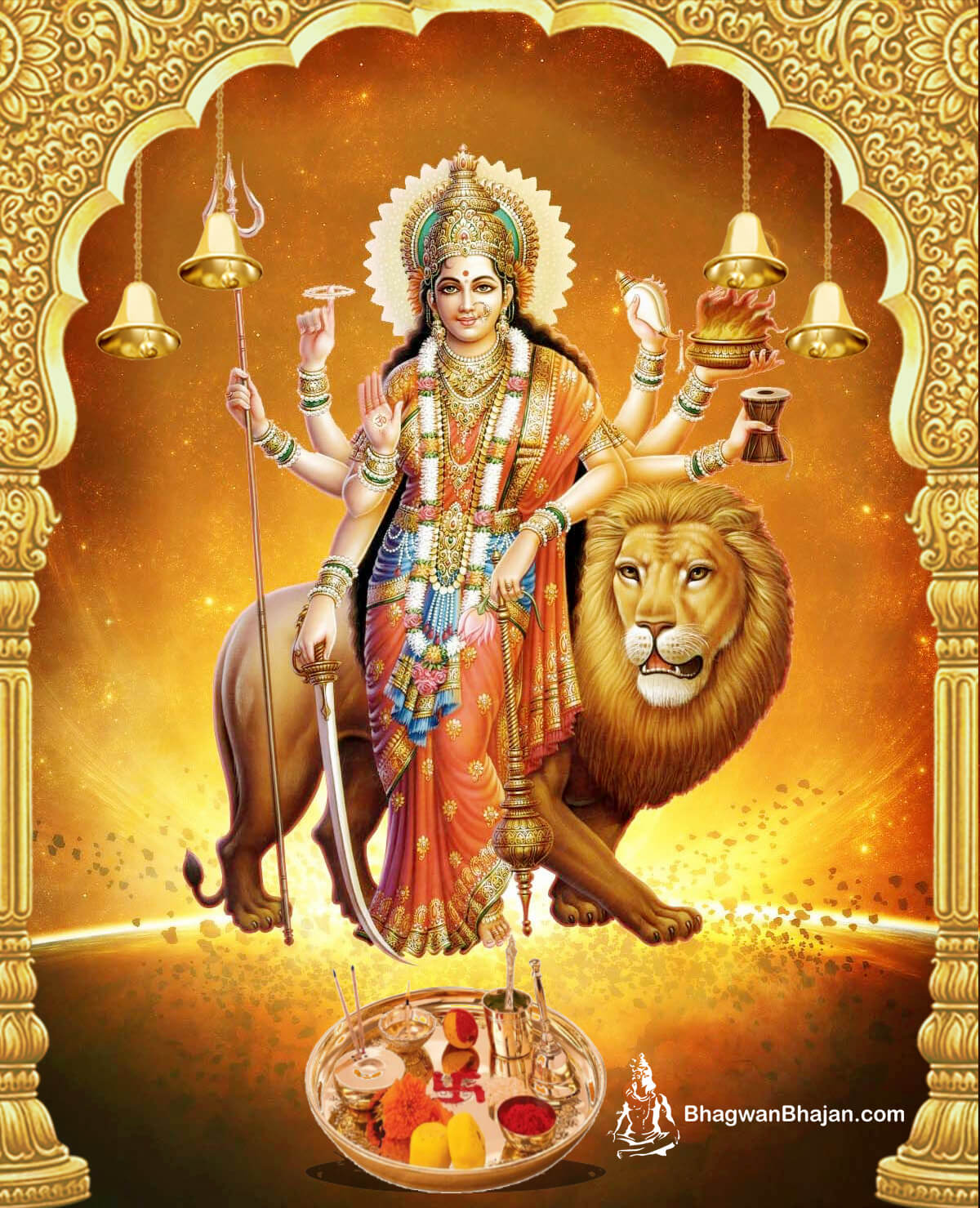 Latest Maa Durga Wallpaper Free Download - Full Hd Maa Durga , HD Wallpaper & Backgrounds
