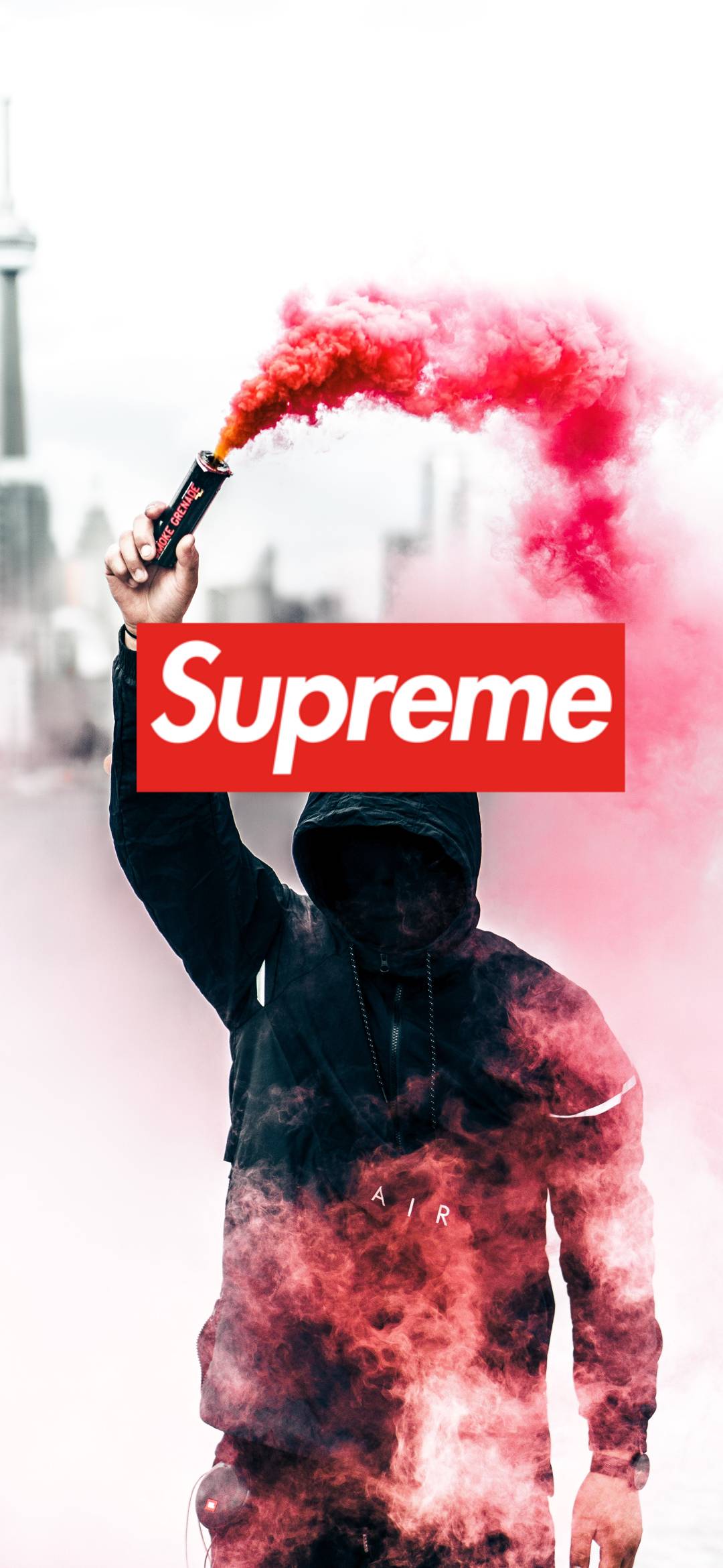 Iphone Supreme Wallpaper - Smoke Man Wallpaper Hd , HD Wallpaper & Backgrounds