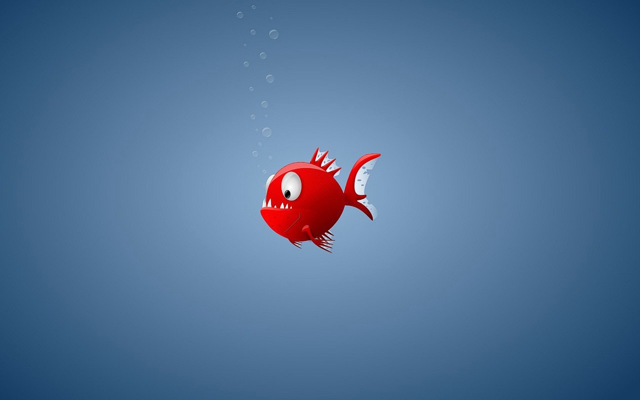 Cartoon Fish Wallpaper , HD Wallpaper & Backgrounds