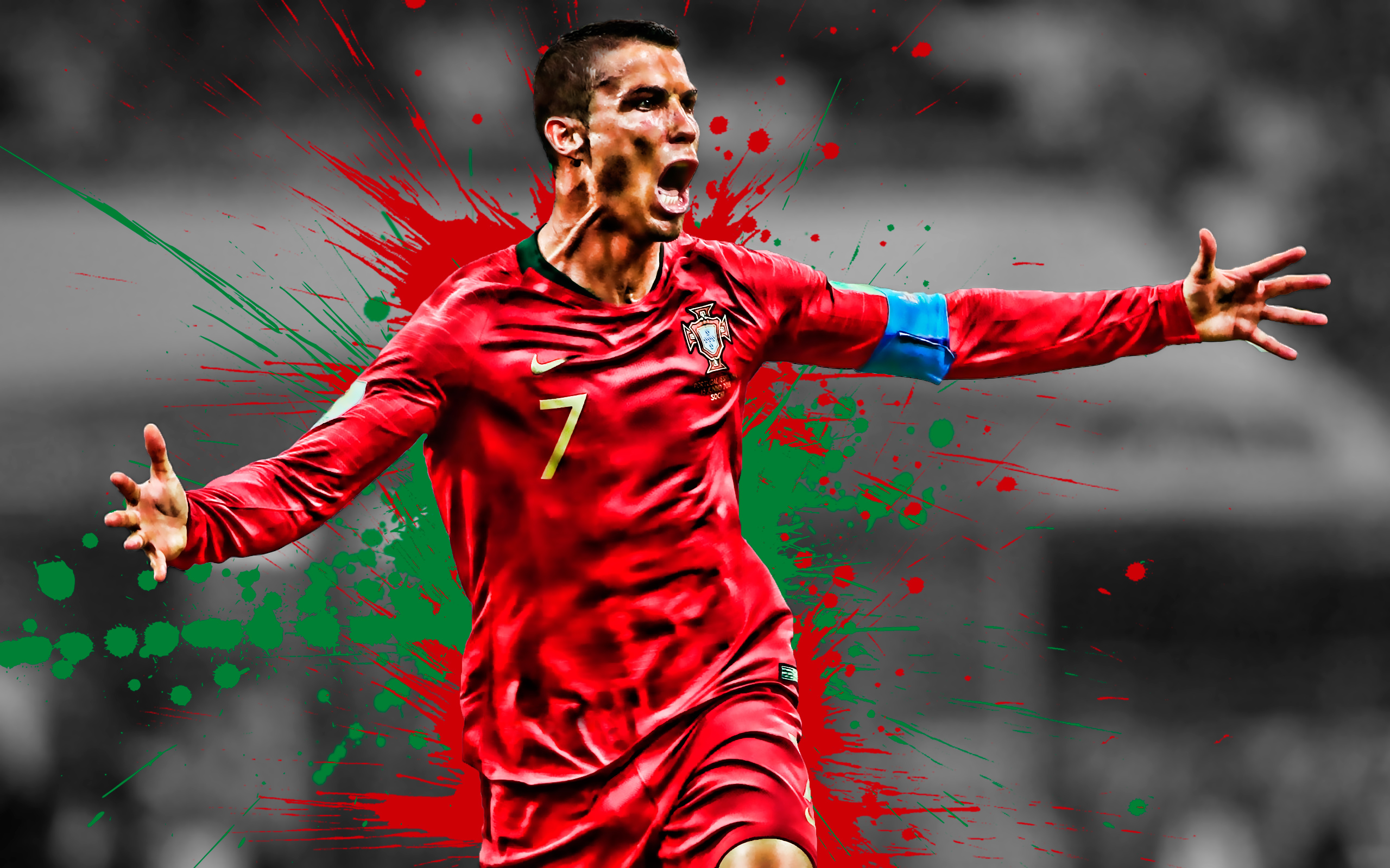 Cristiano Ronaldo Latest Wallpaper - Full Hd Football Players , HD Wallpaper & Backgrounds
