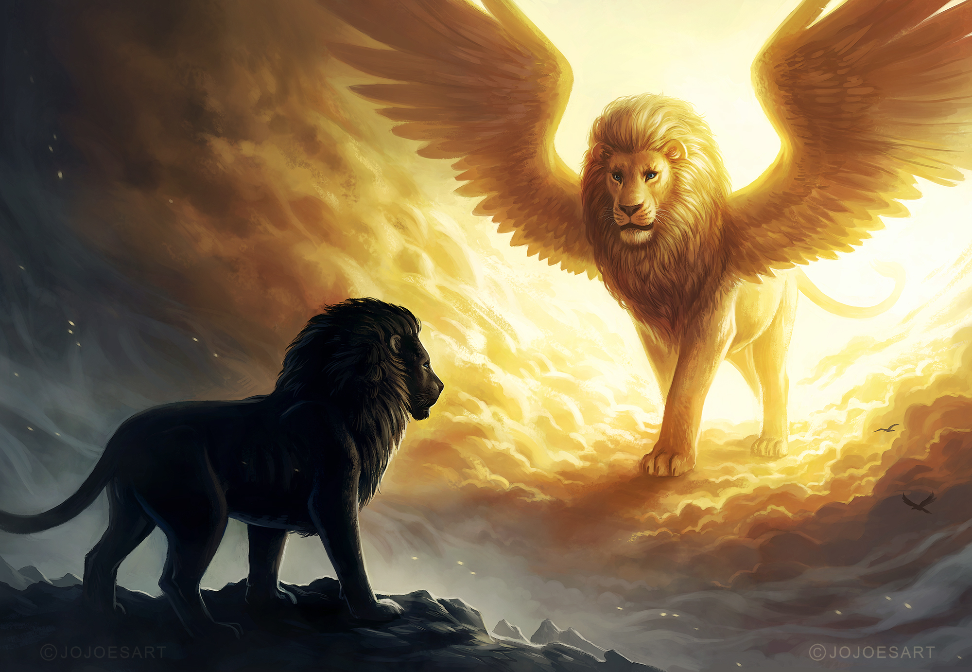 Lion King Spiritual Dark Fantasy, Hd Animals, 4k Wallpapers - Finding Yourself Spiritually Quote , HD Wallpaper & Backgrounds