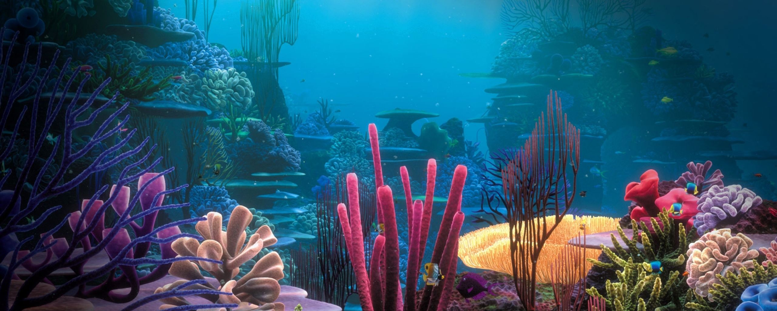 Dual Screen Wallpaper Coral Reef 8 - Underwater Ocean Background , HD Wallpaper & Backgrounds