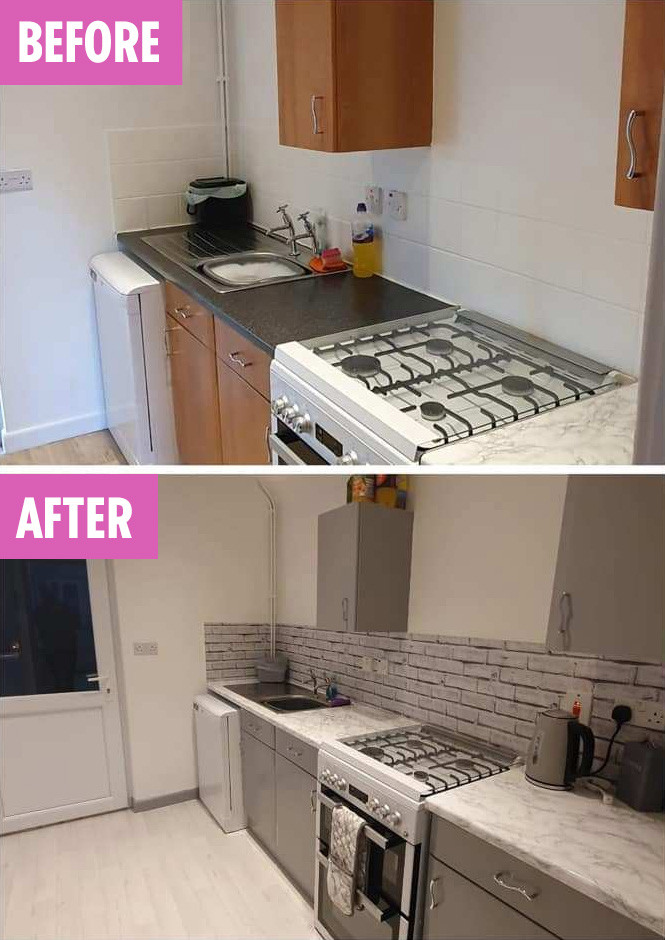 A Mum Has Transformed Her Tired Kitchen Into A Stunning - Mum Transforms Kitchen , HD Wallpaper & Backgrounds
