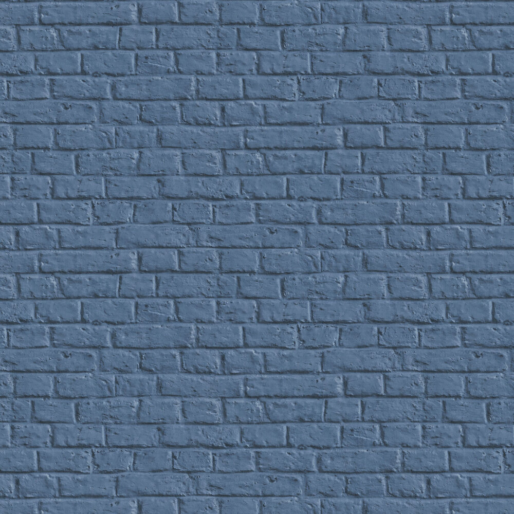 Metropolitan Stories Brick Wall Blue Wallpaper - Wall , HD Wallpaper & Backgrounds