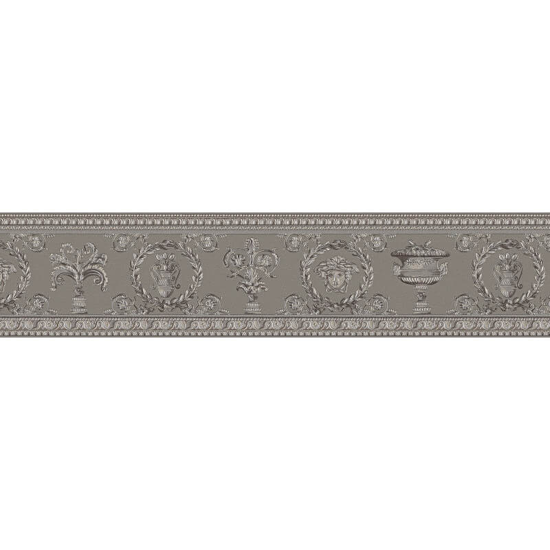 Versace Vanitas Grey/silver Wallpaper Border - Belt , HD Wallpaper & Backgrounds