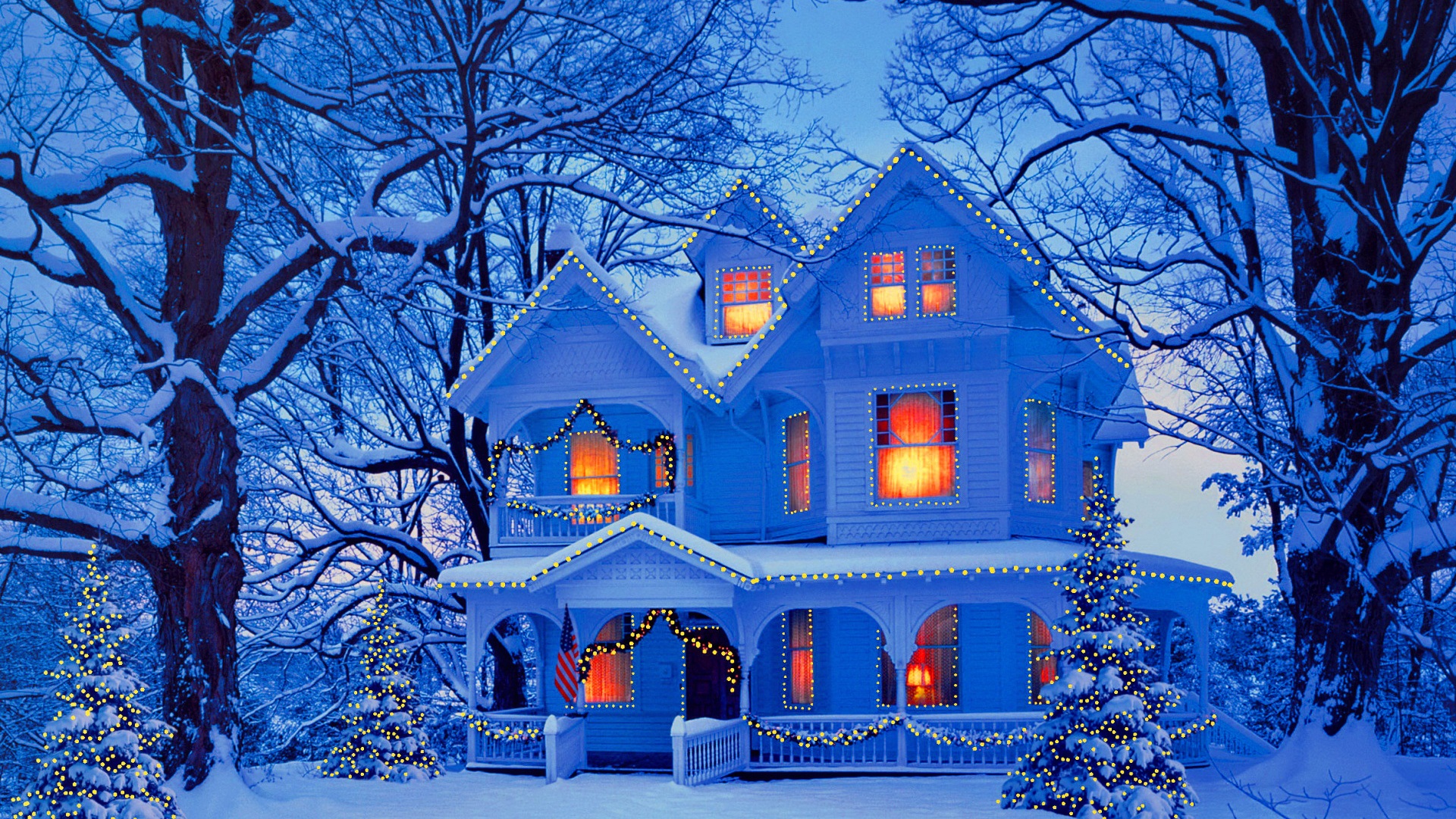 Snow House Wallpaper Hd , HD Wallpaper & Backgrounds