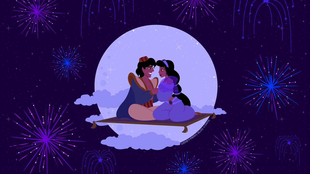 Aladdin And Jasmine - Walpaper Disney , HD Wallpaper & Backgrounds